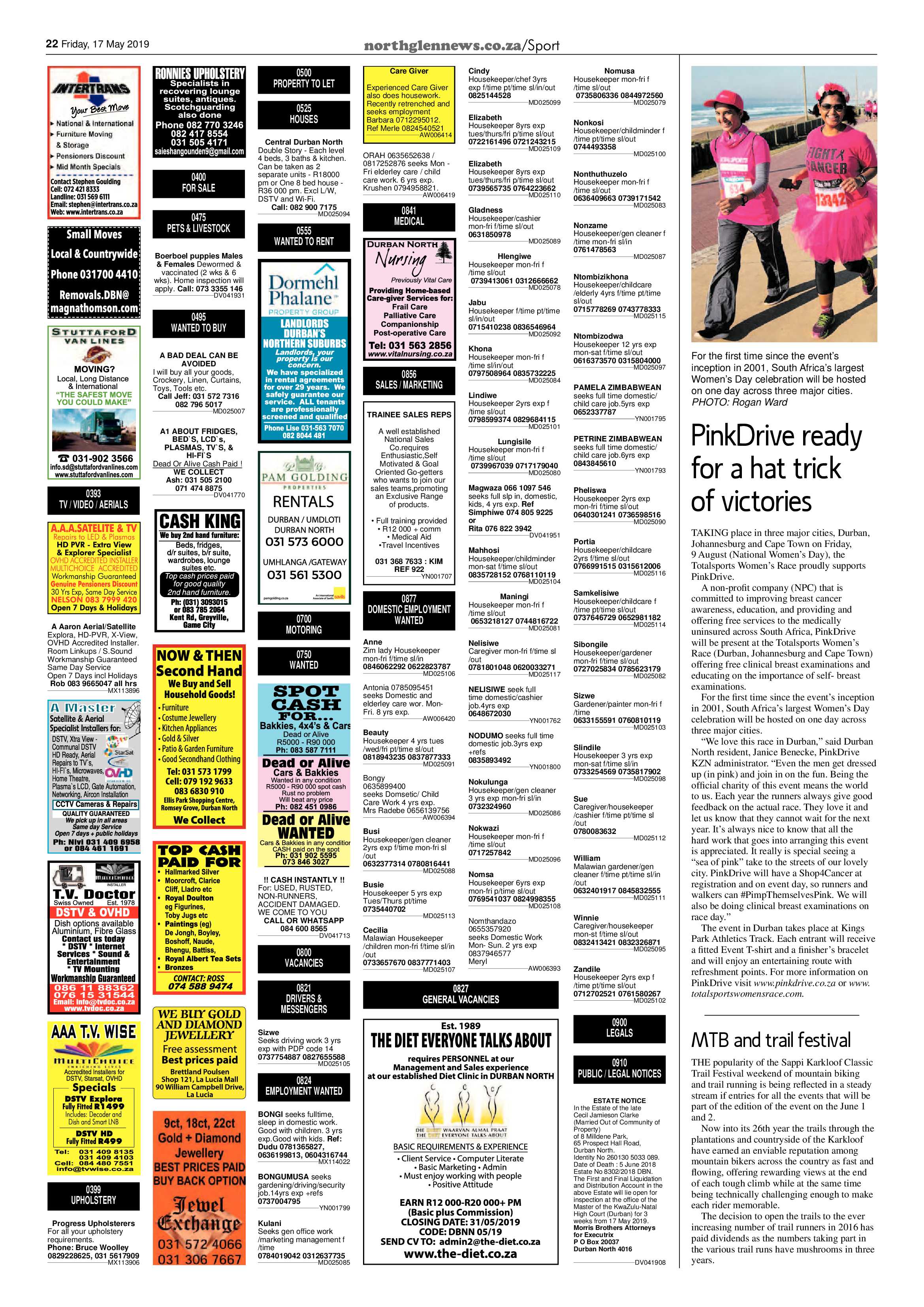 Northglen News 17 May 2019 page 22