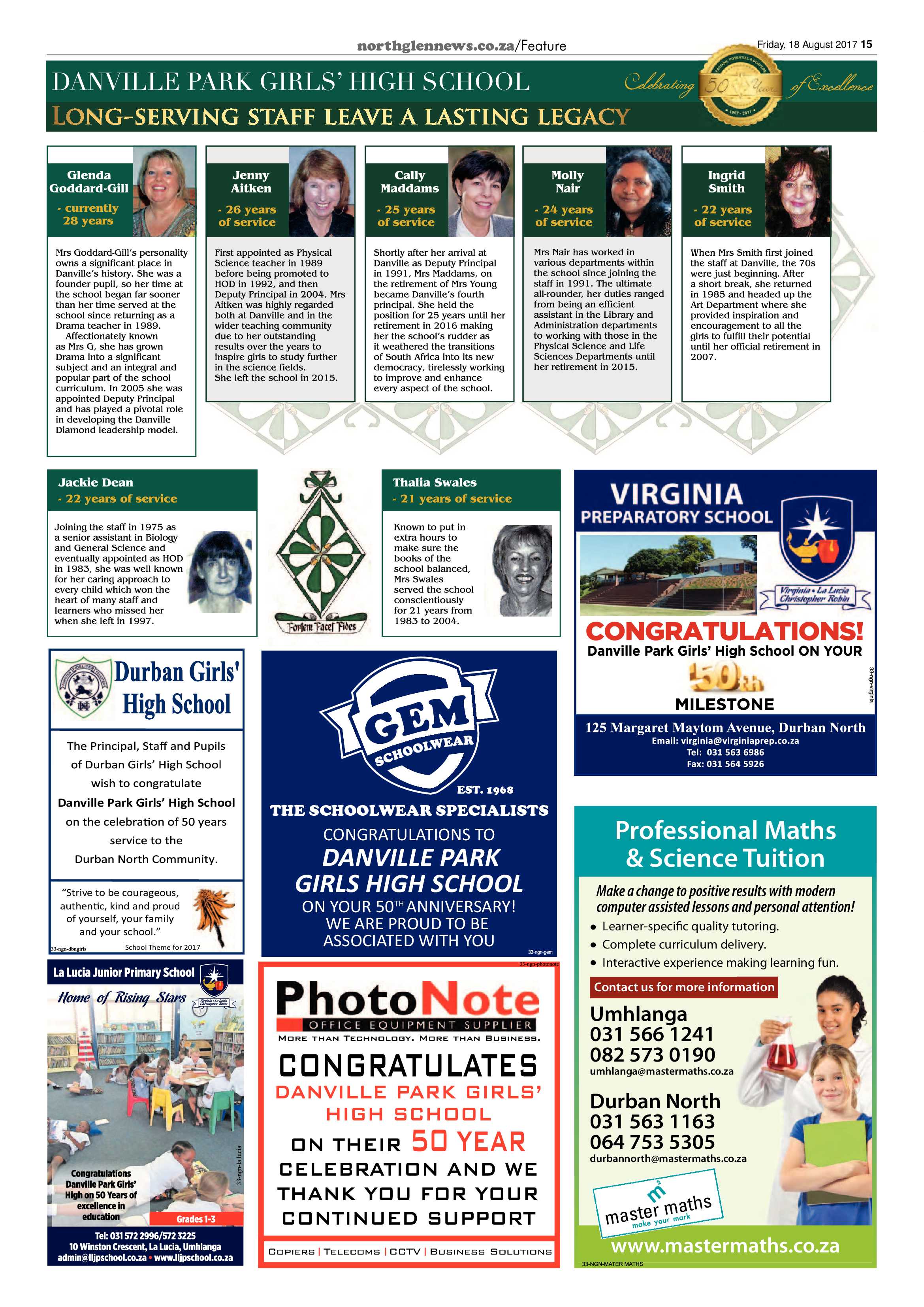 Northglen News 18 August 2017 page 15