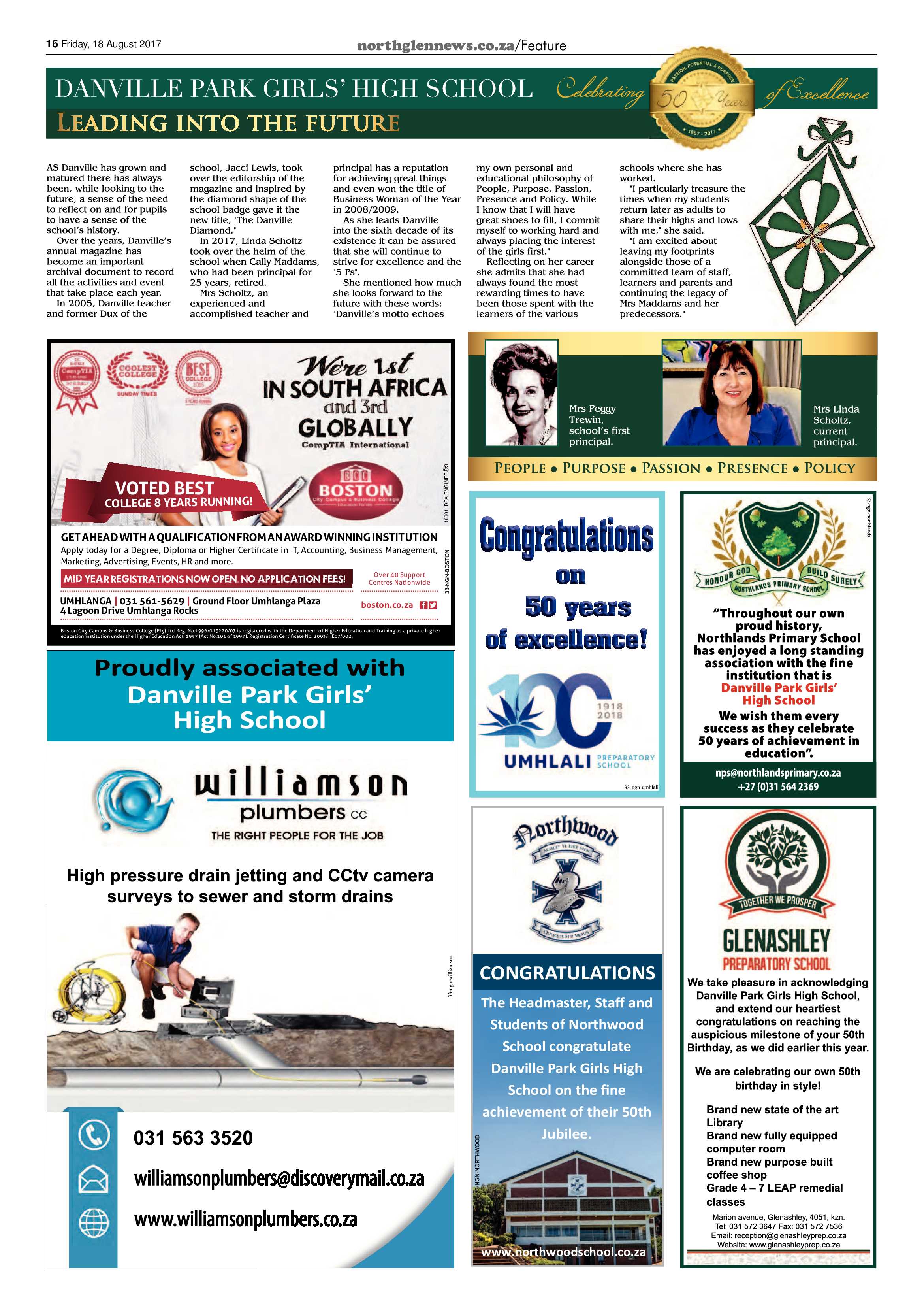 Northglen News 18 August 2017 page 16