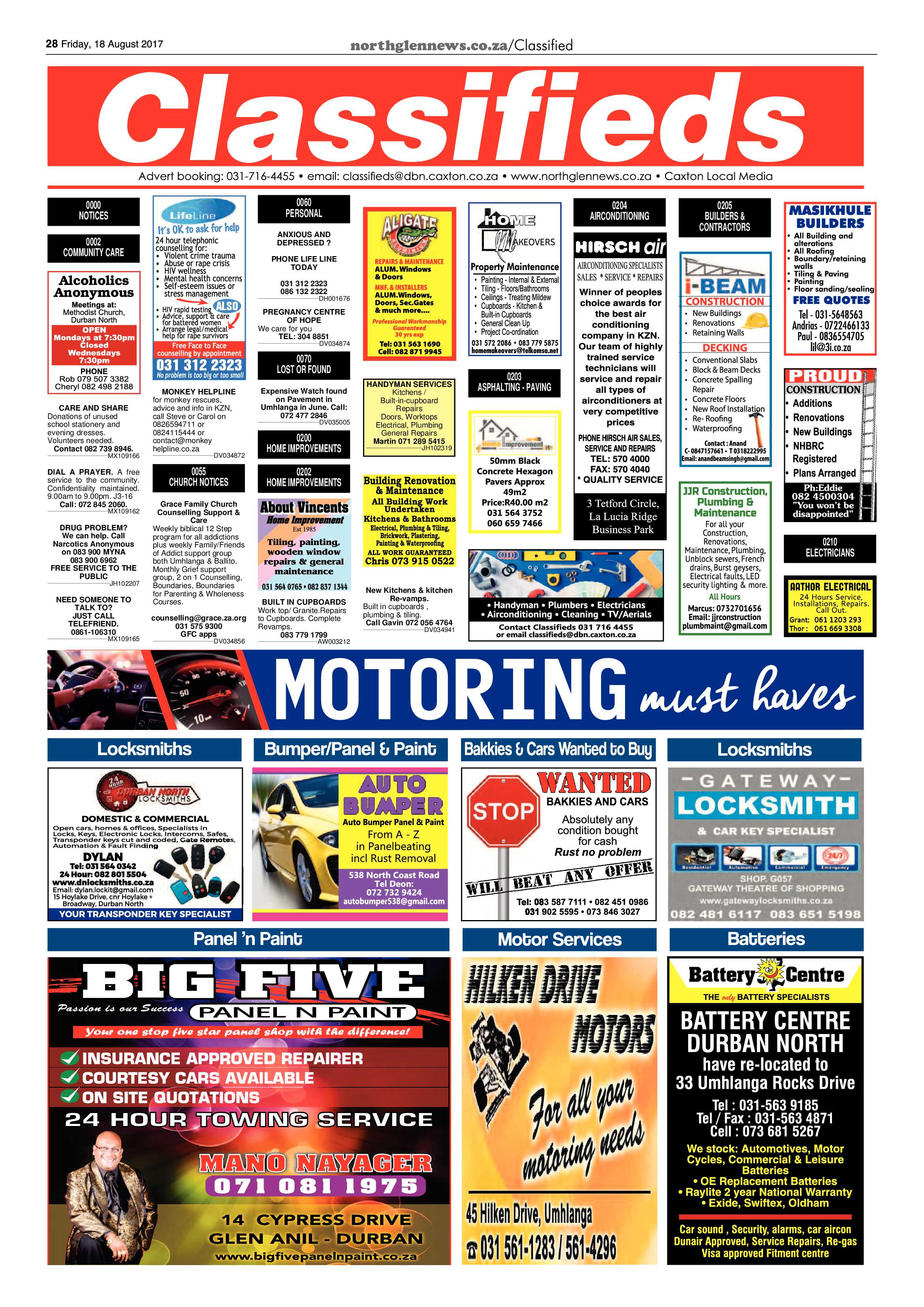 Northglen News 18 August 2017 page 28