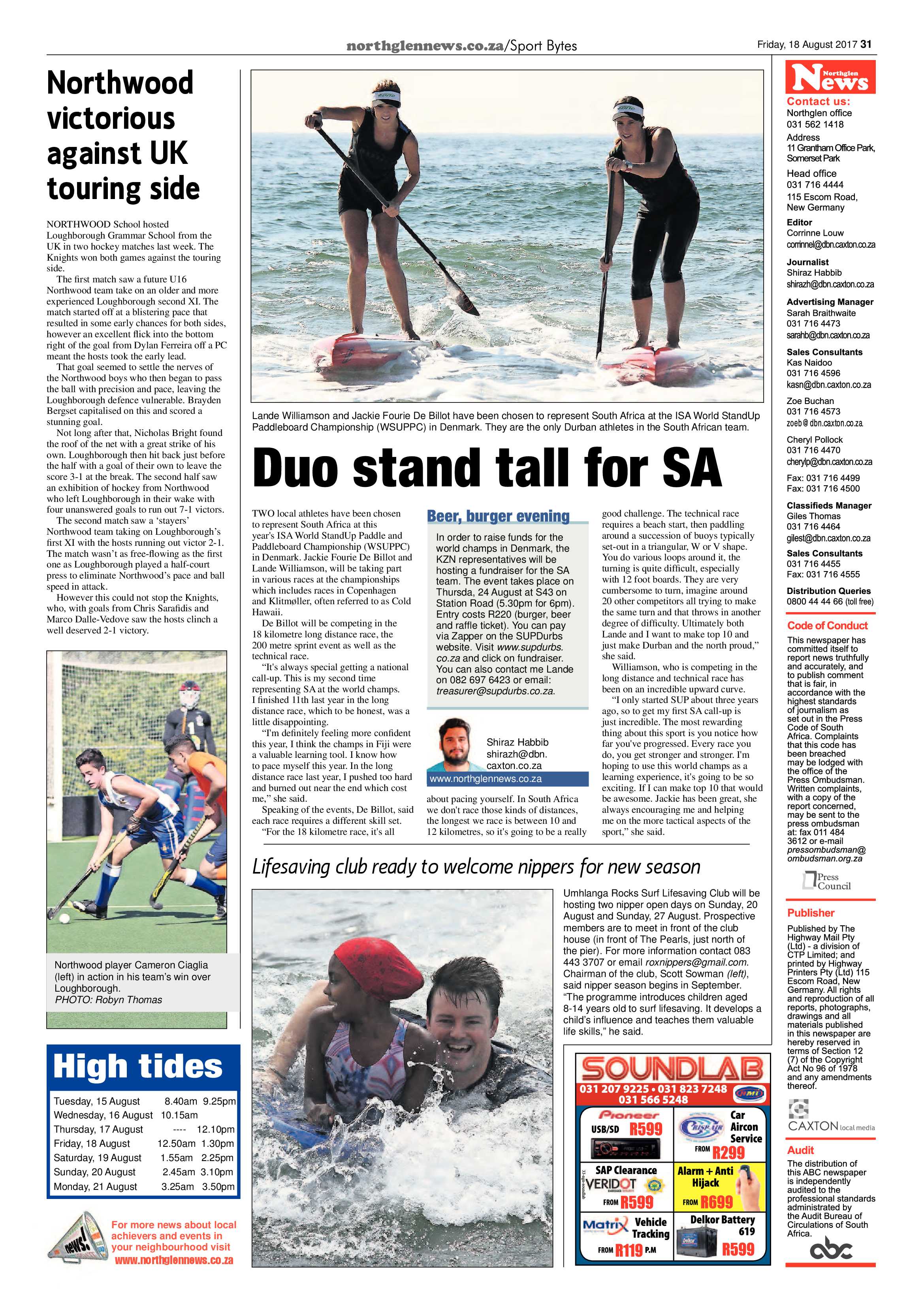 Northglen News 18 August 2017 page 31