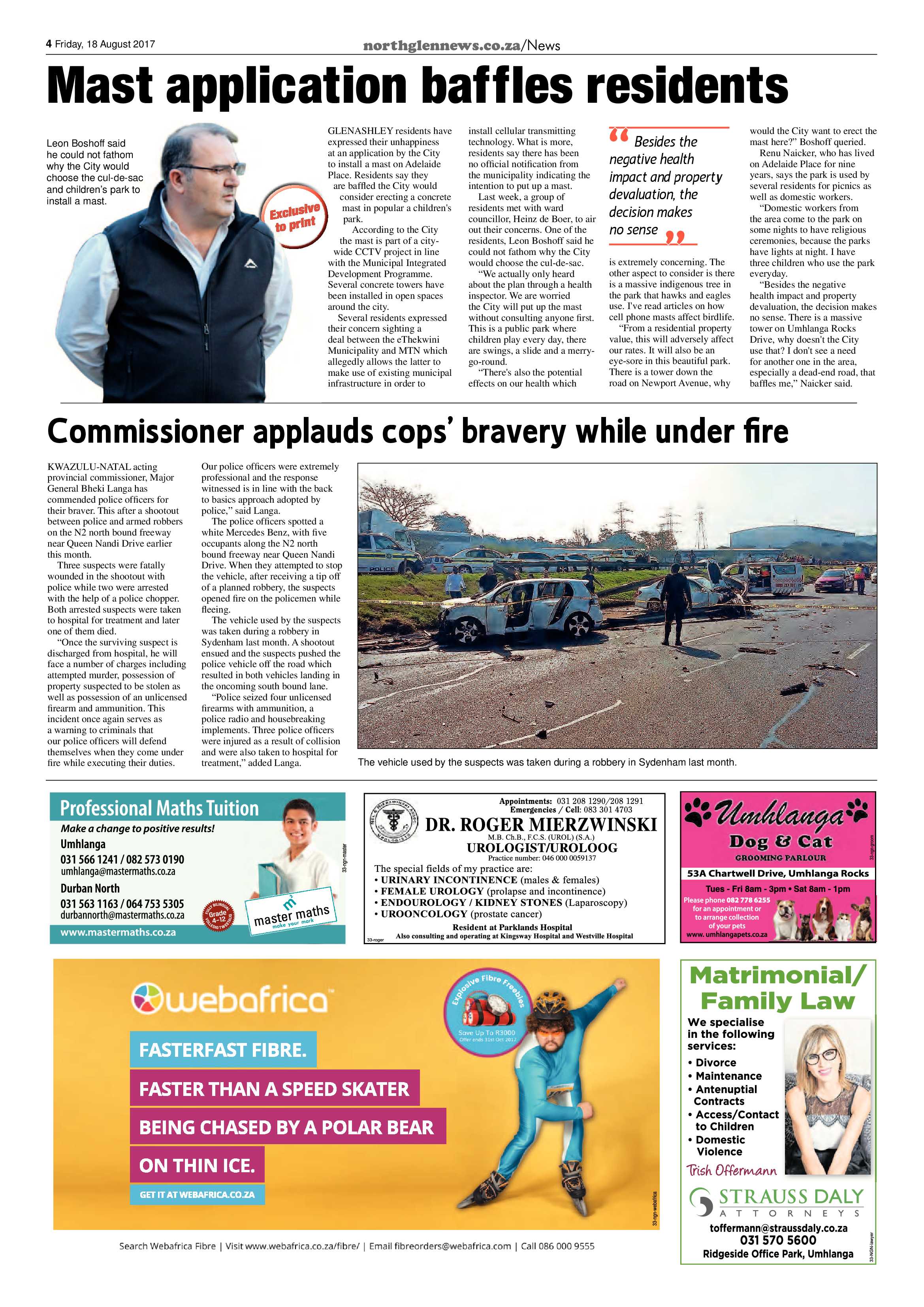 Northglen News 18 August 2017 page 4
