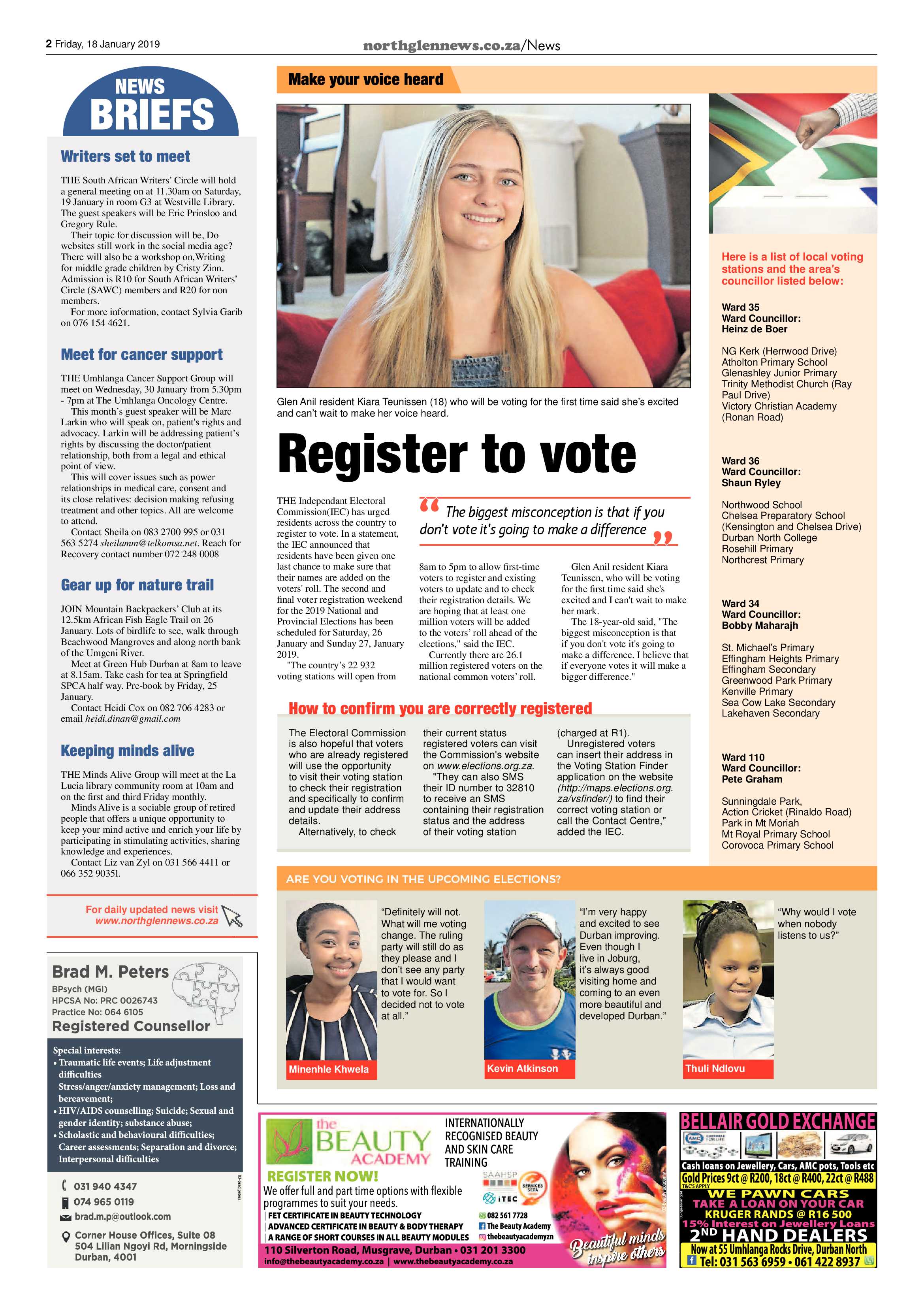 Northglen News 18 January 2019 page 2