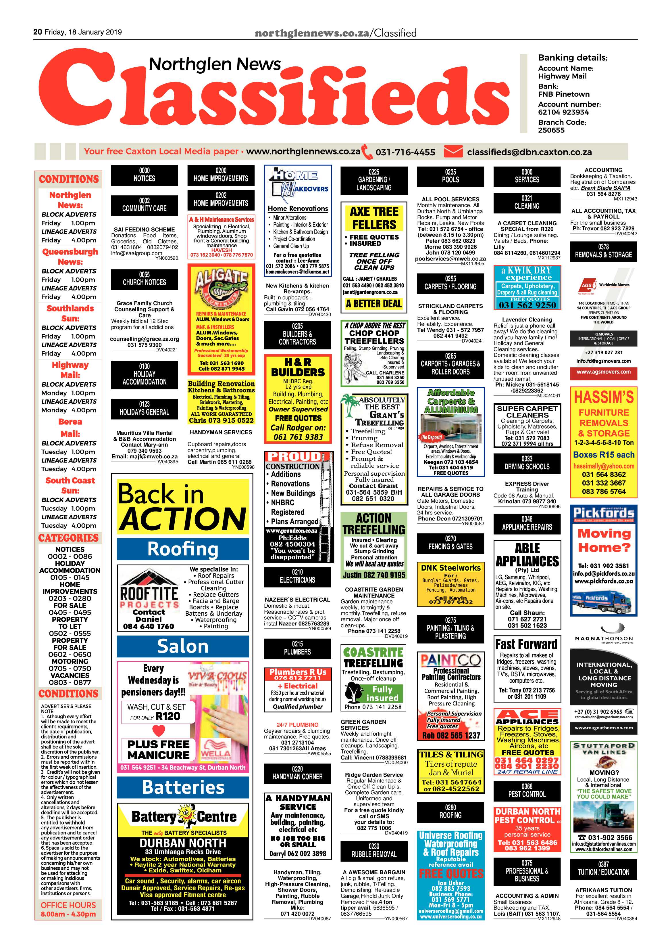 Northglen News 18 January 2019 page 20