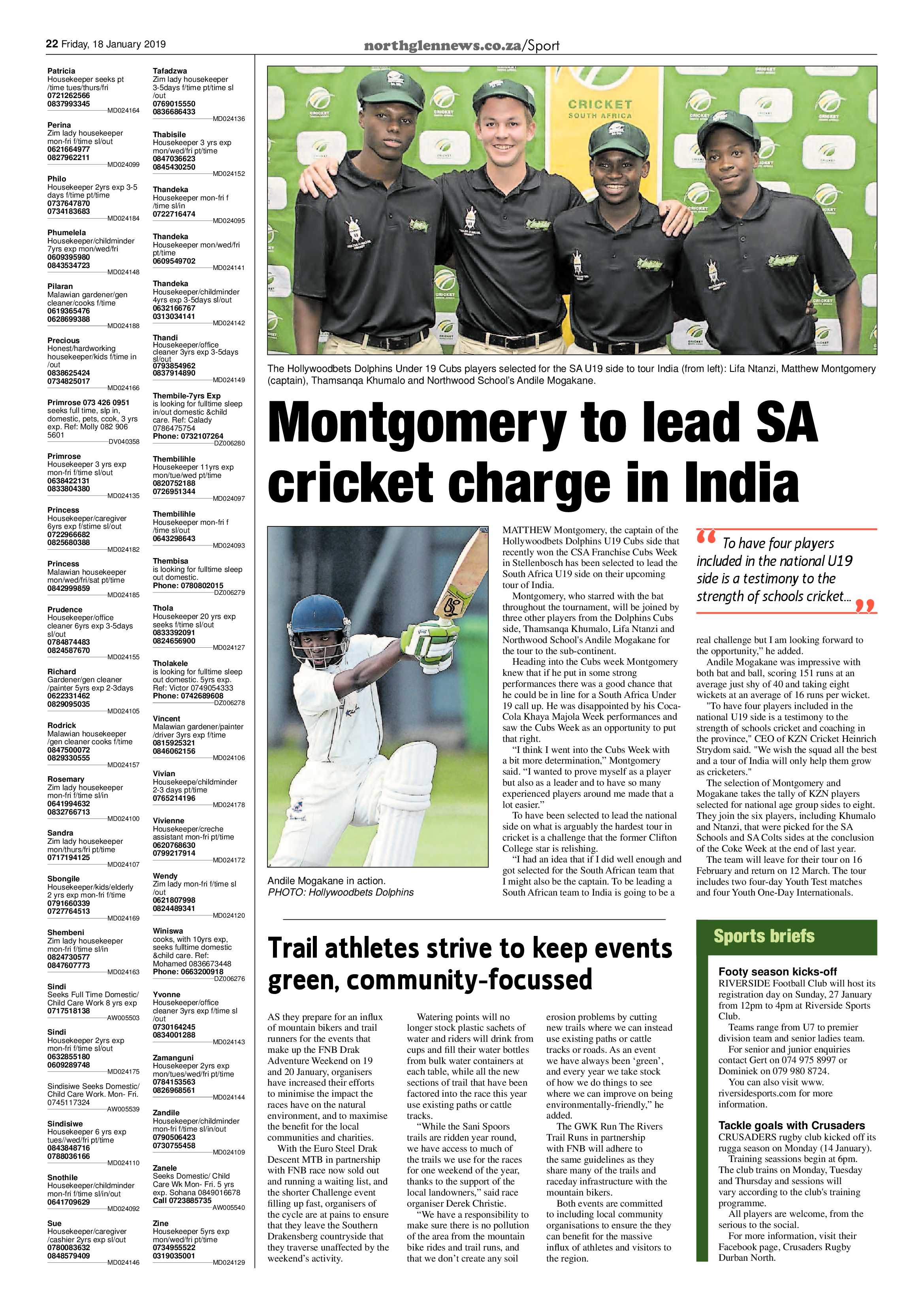 Northglen News 18 January 2019 page 22