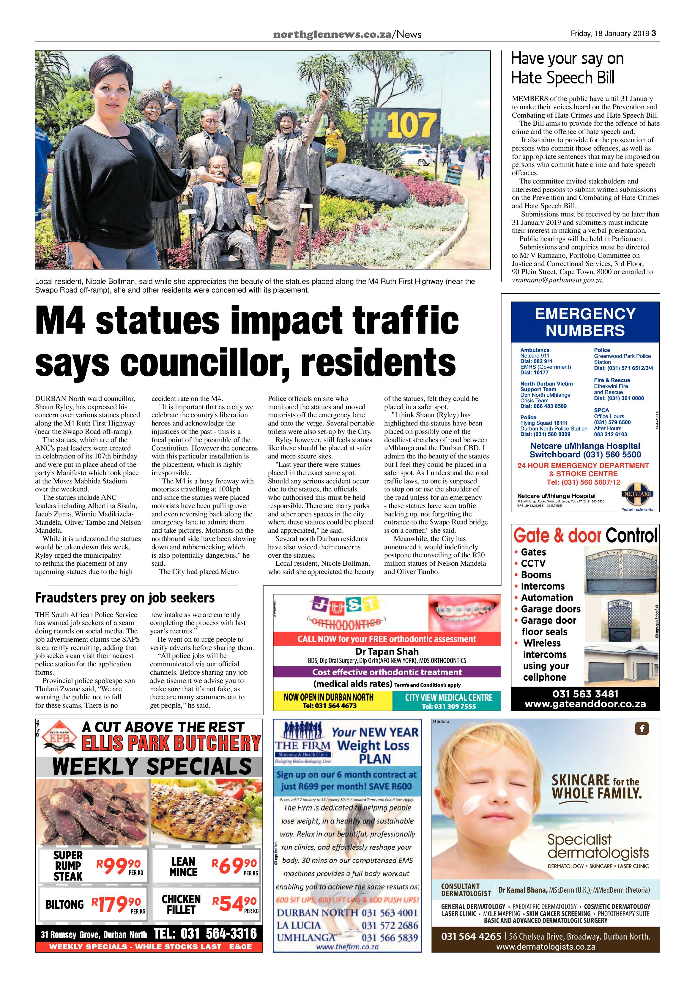 Northglen News 18 January 2019 page 3