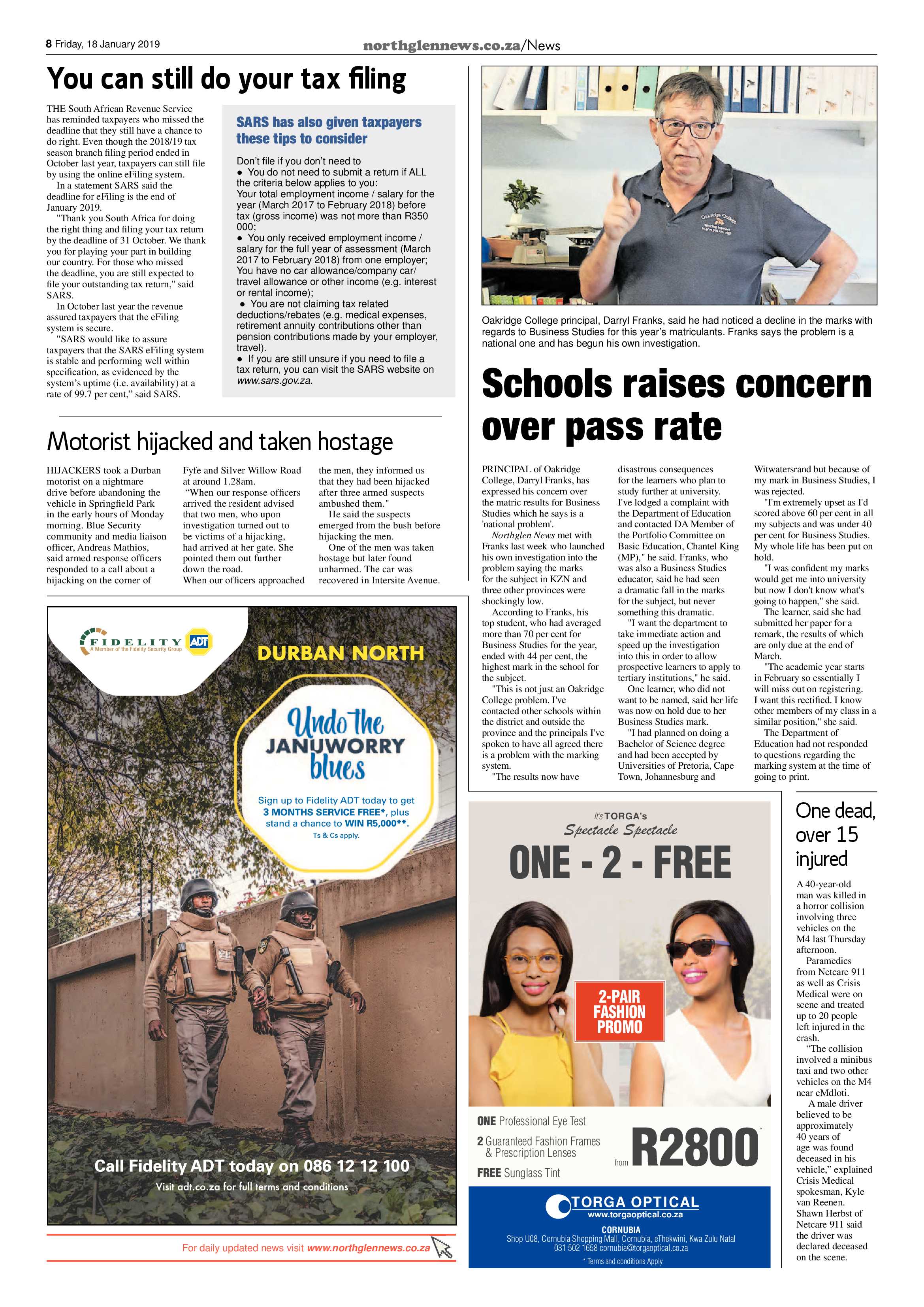 Northglen News 18 January 2019 page 8