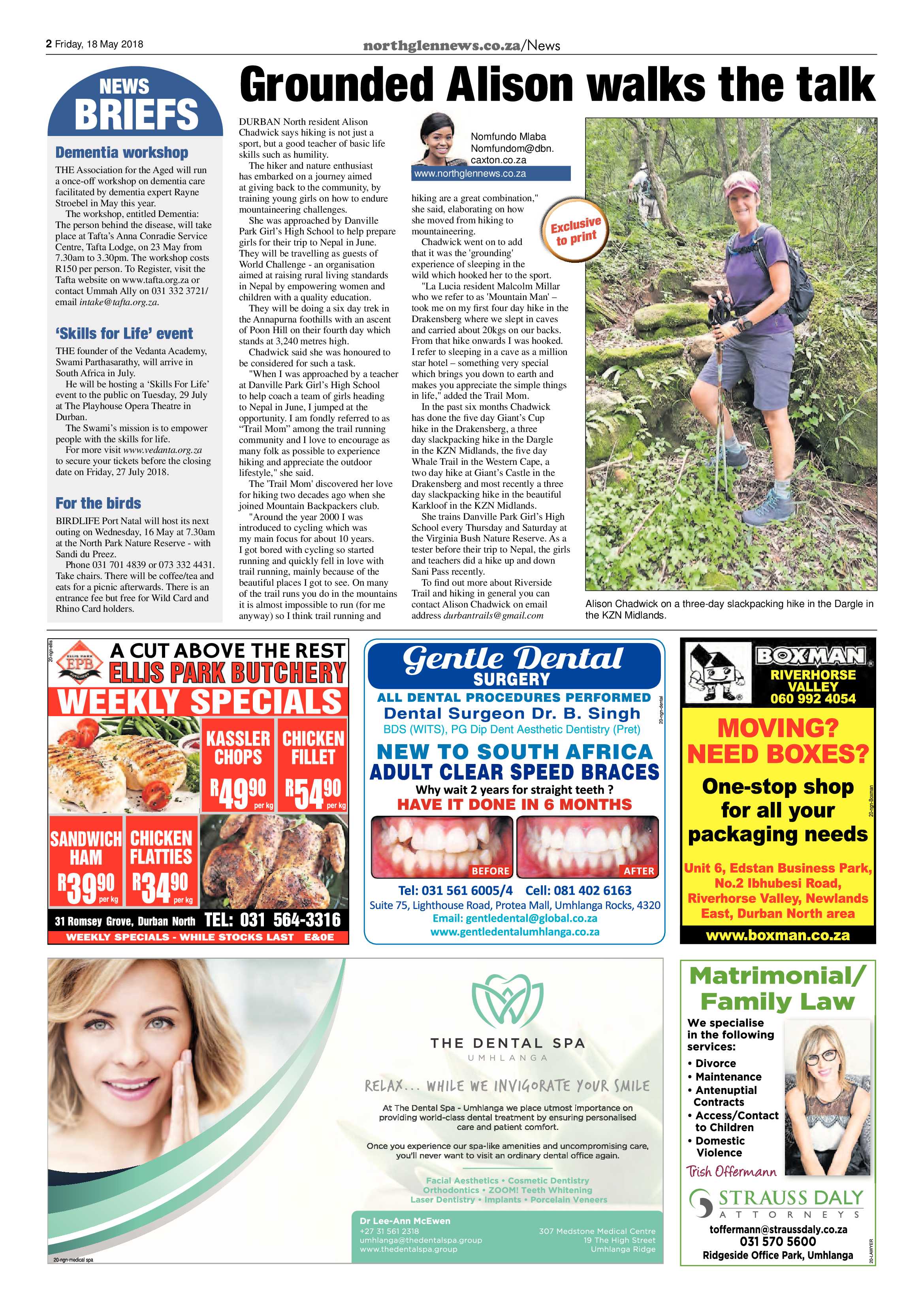 Northglen News 18 May 2018 page 2