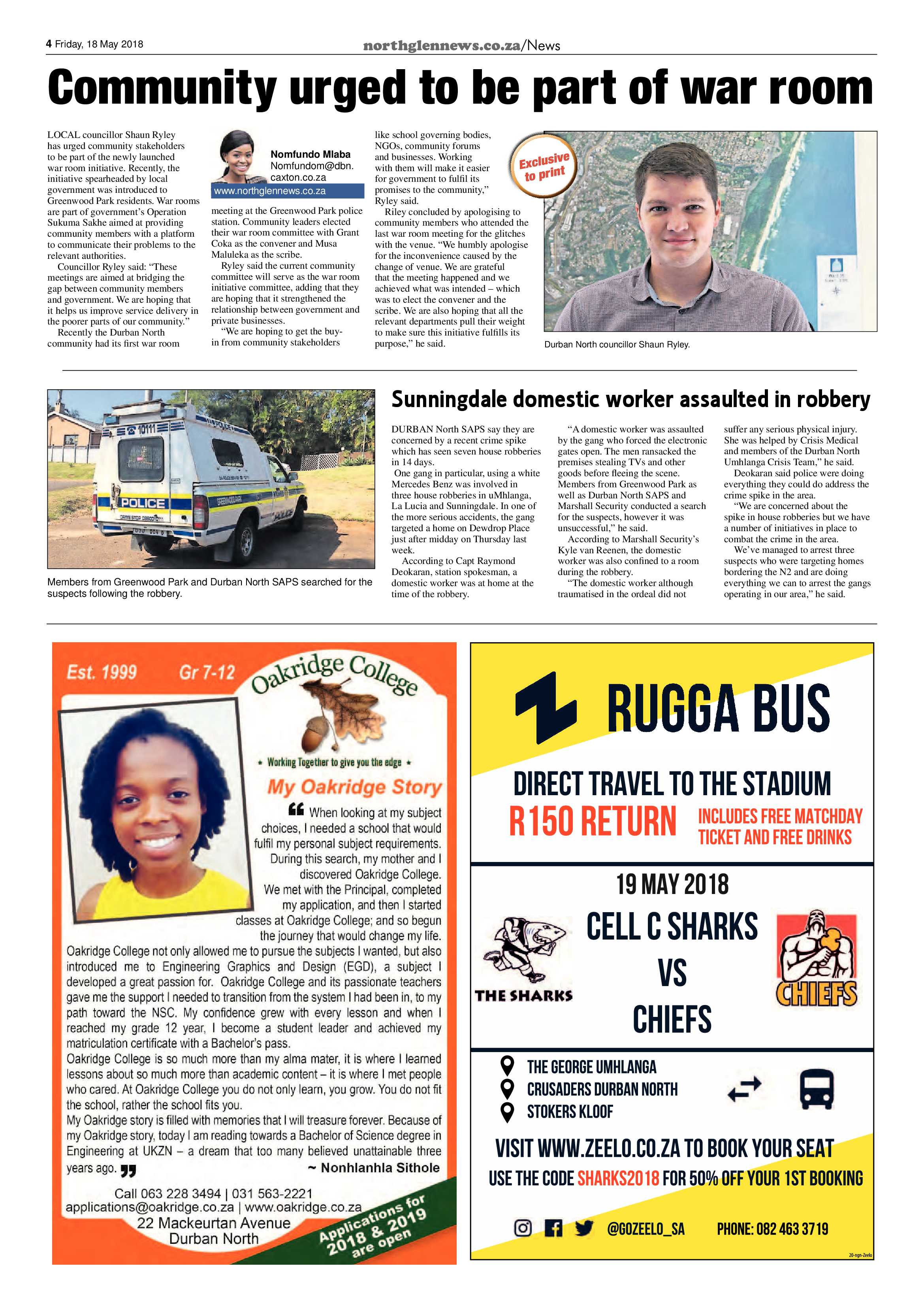Northglen News 18 May 2018 page 4