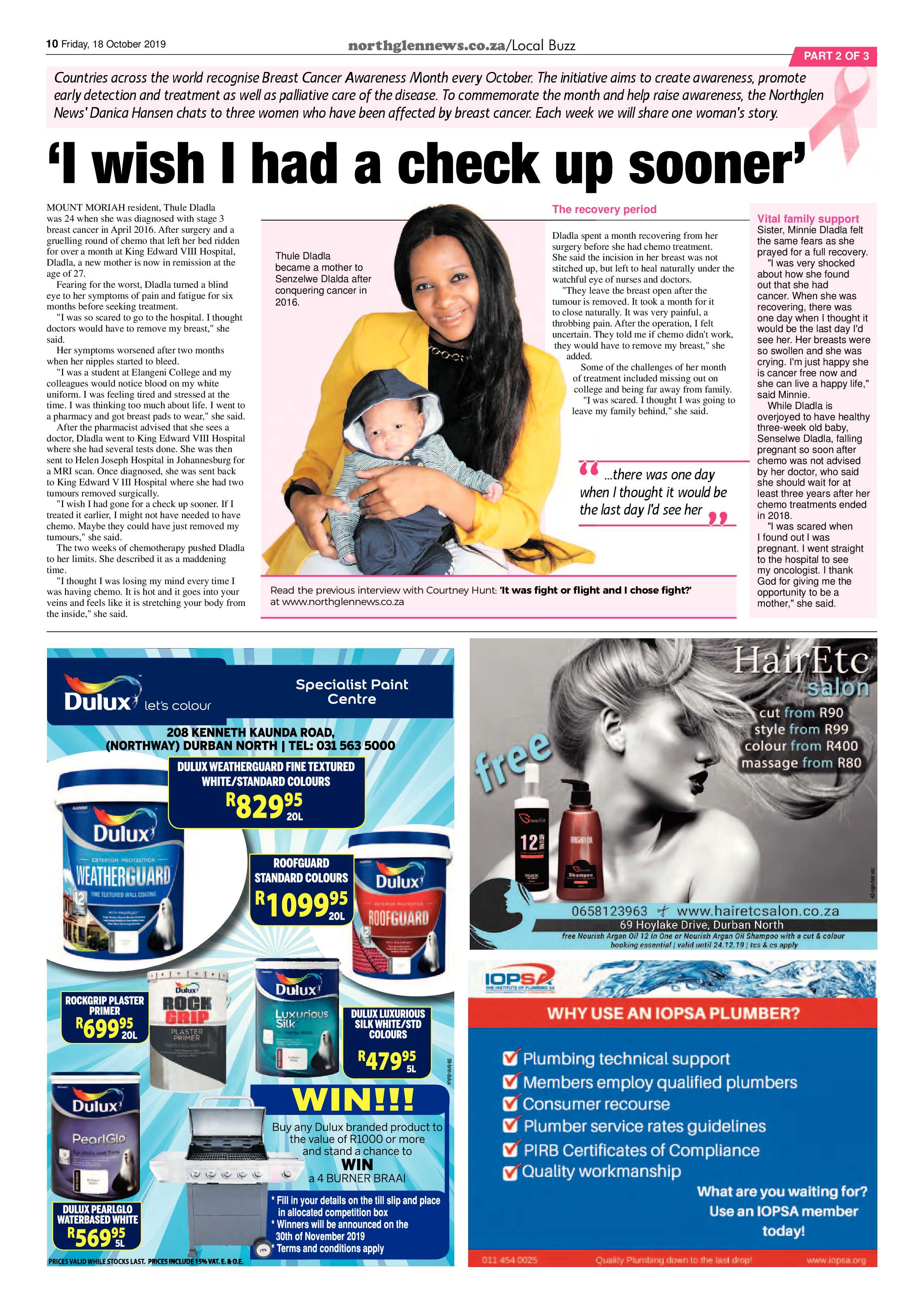 Northglen News 18 October 2019 page 10