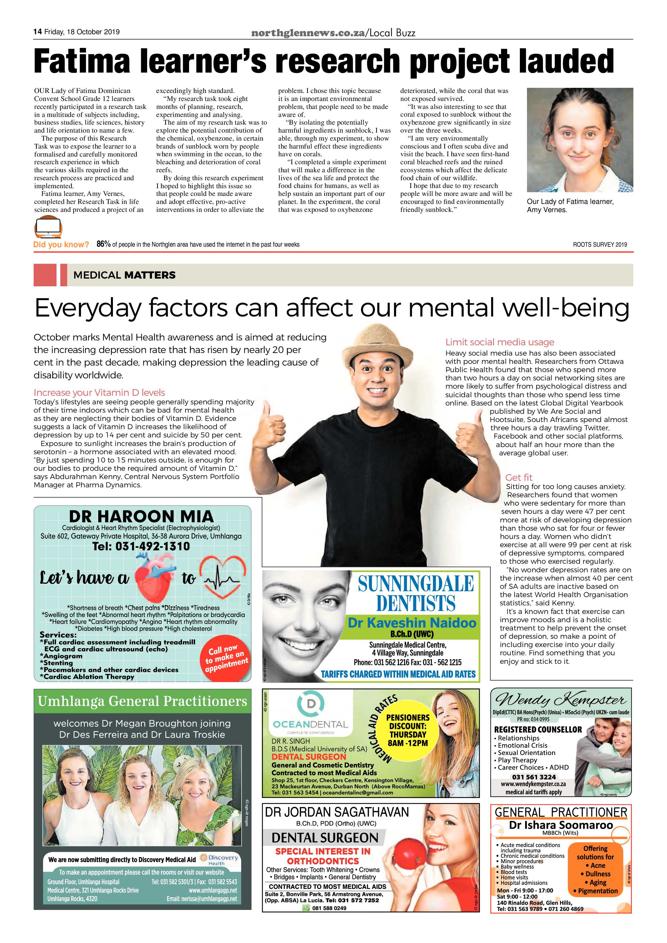 Northglen News 18 October 2019 page 14