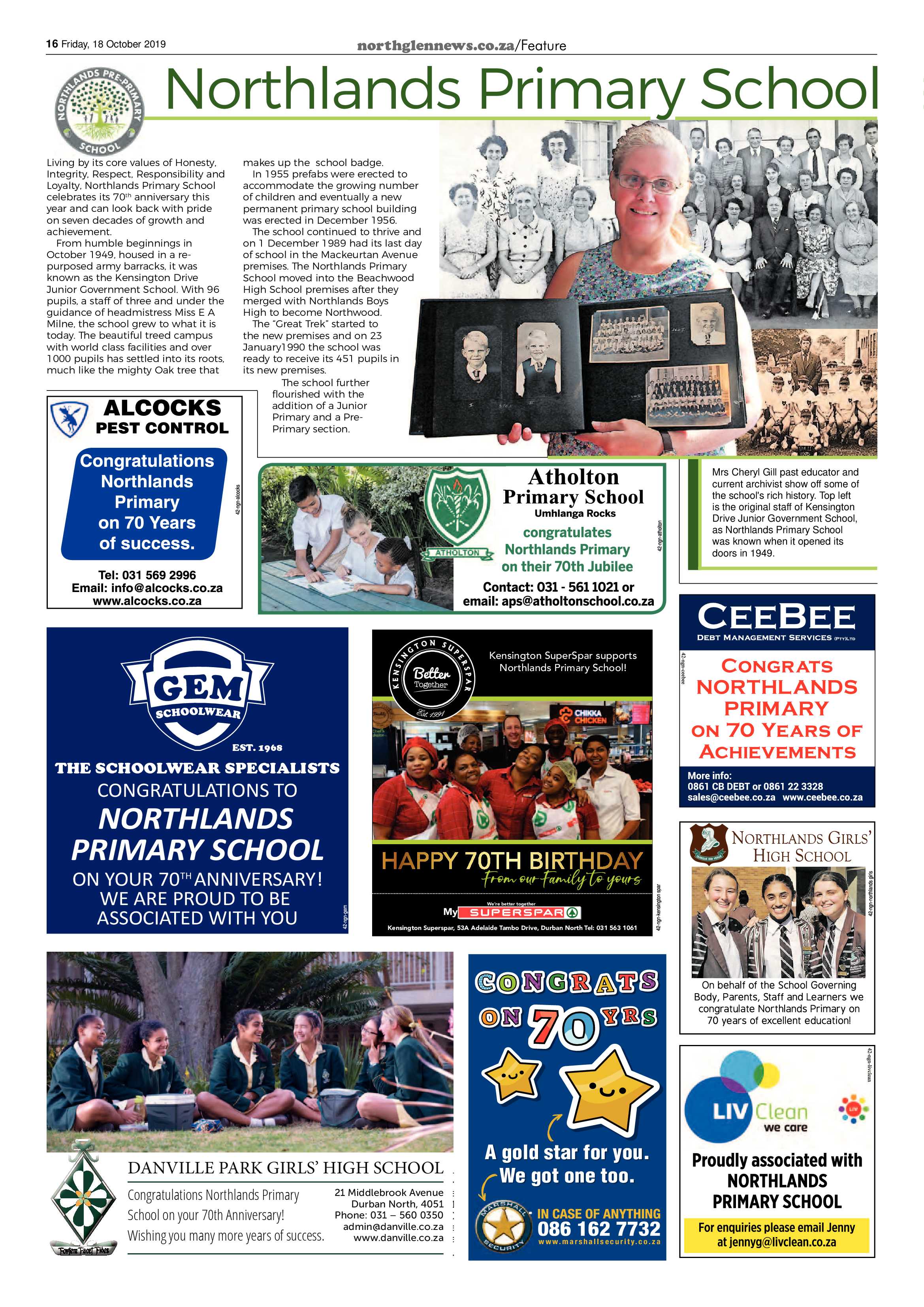 Northglen News 18 October 2019 page 16
