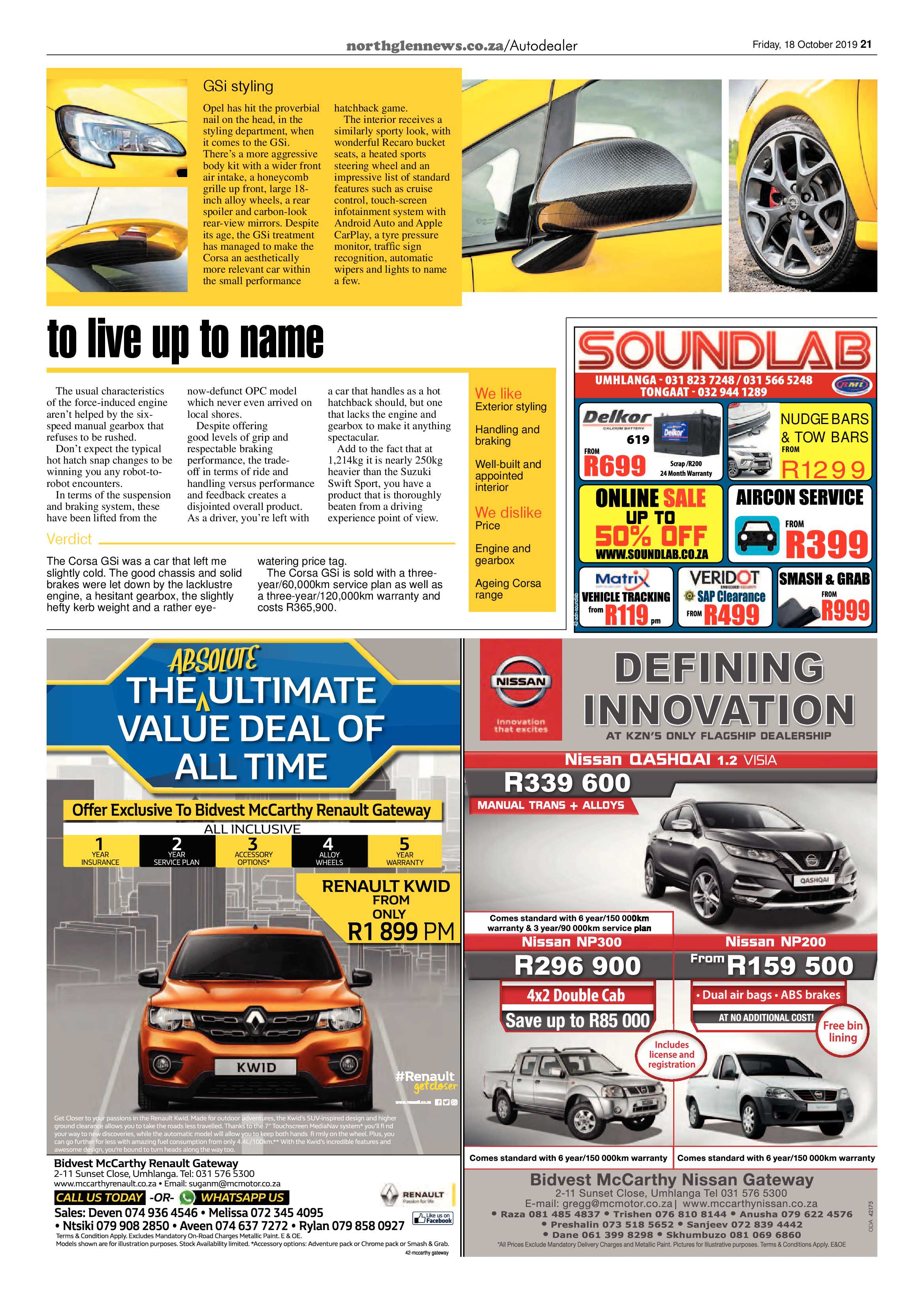 Northglen News 18 October 2019 page 21
