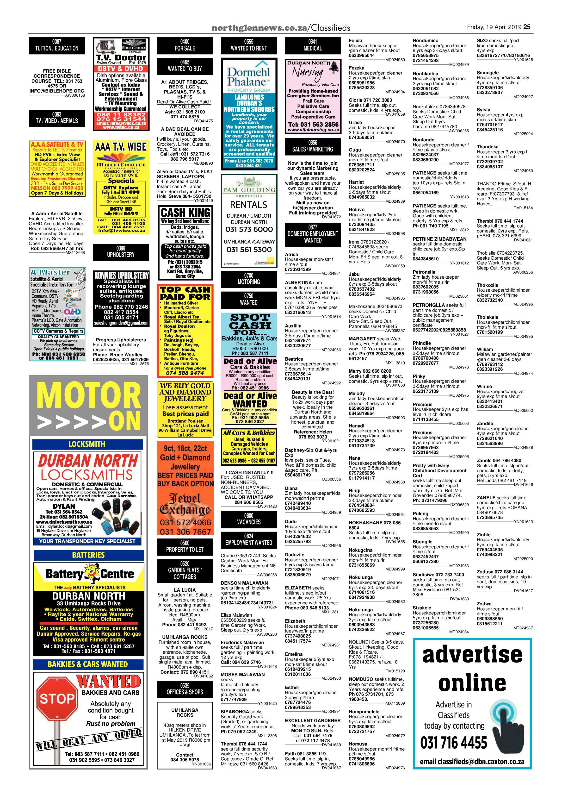 Northglen News 19 April 2019 page 25