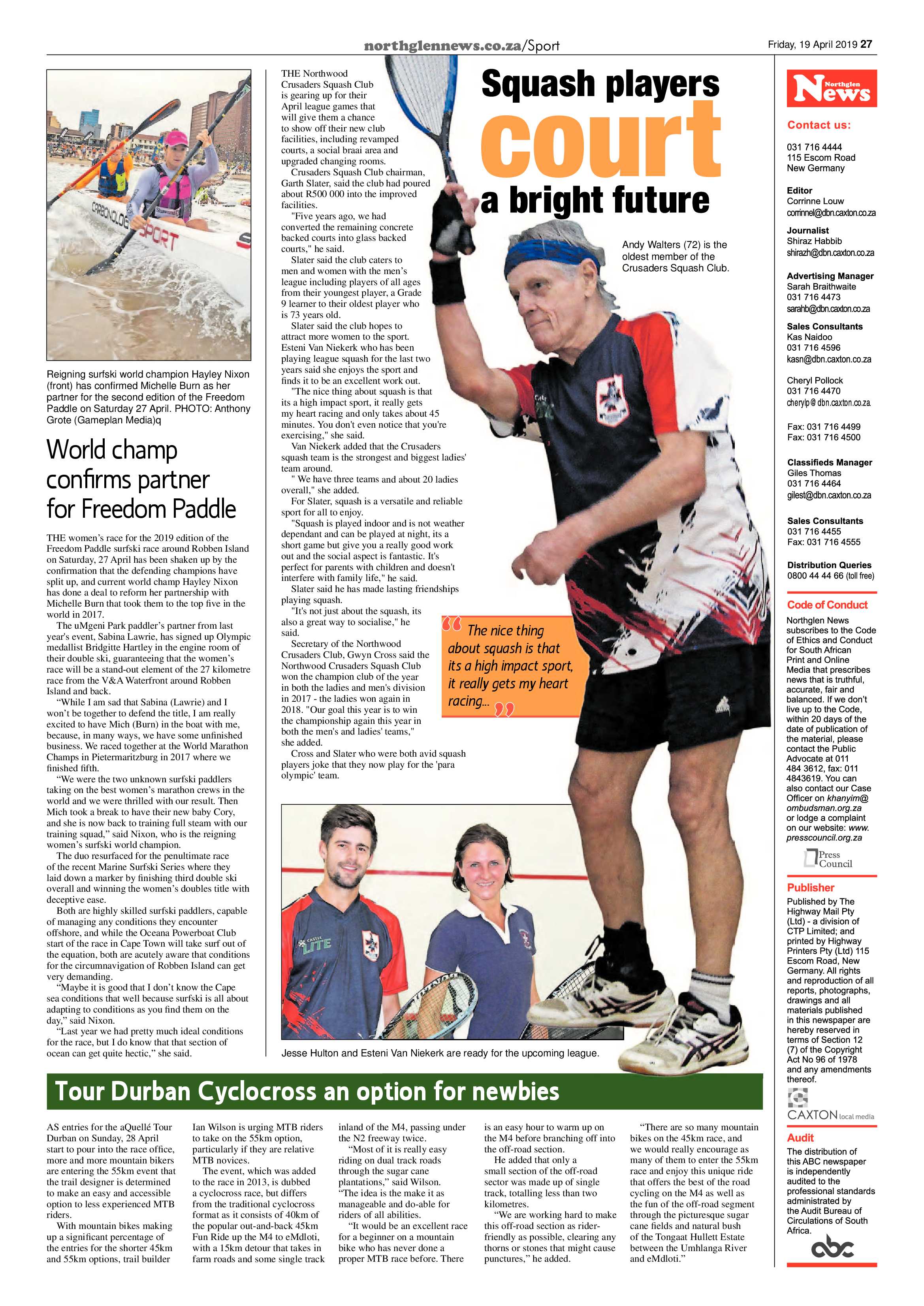 Northglen News 19 April 2019 page 27