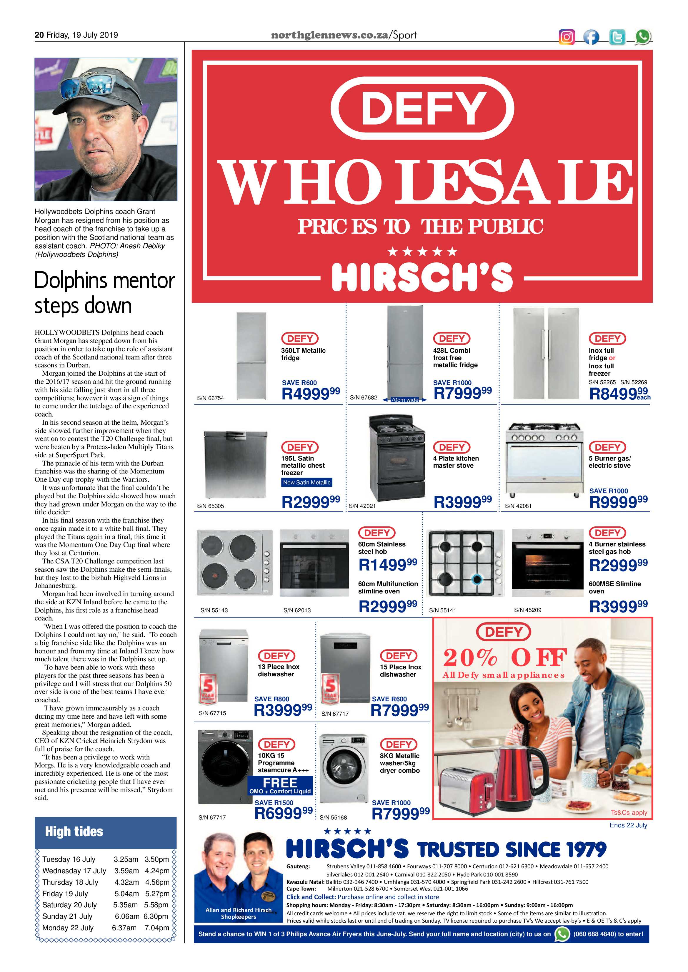Northglen News 19 July 2019 page 20