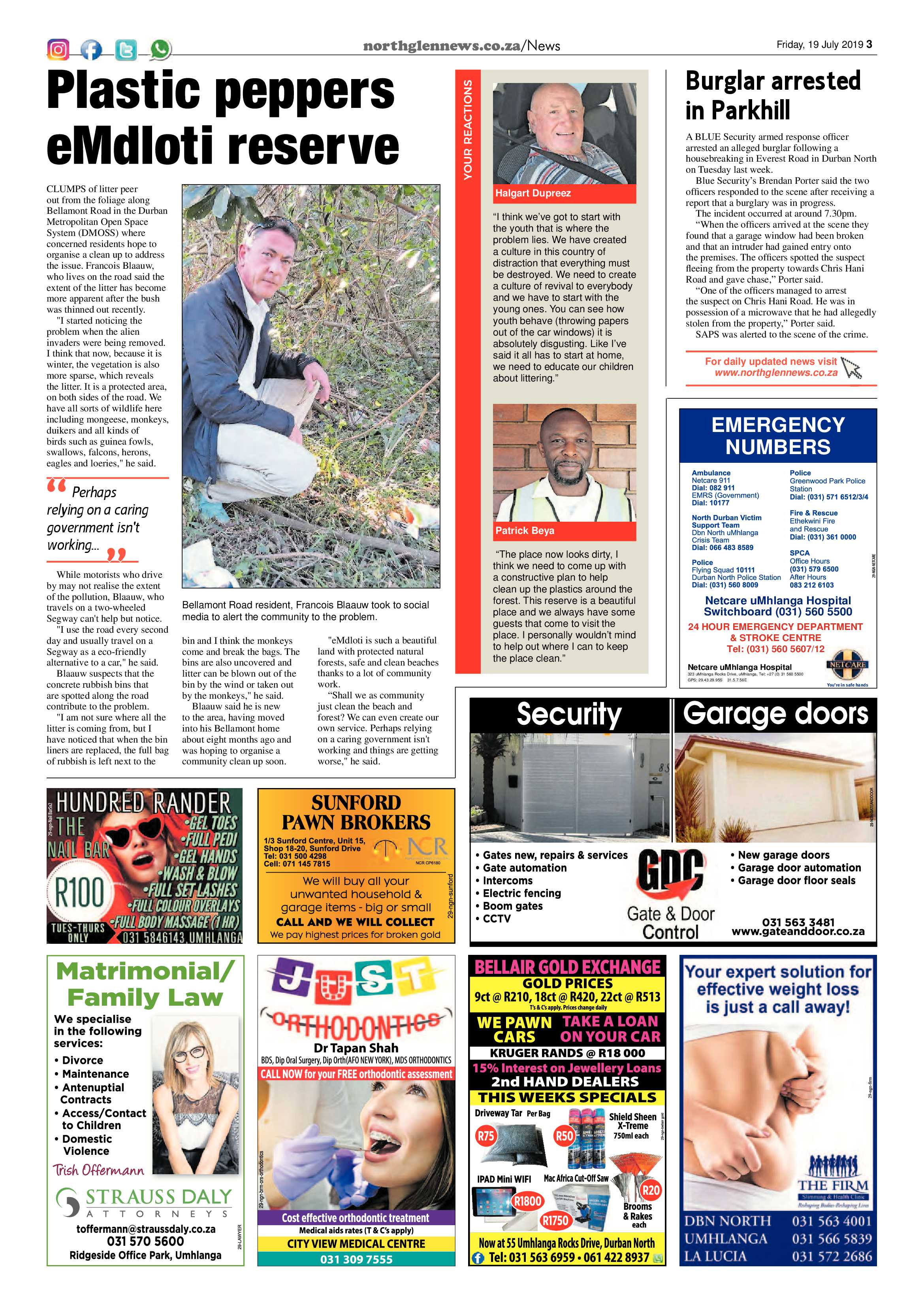 Northglen News 19 July 2019 page 3