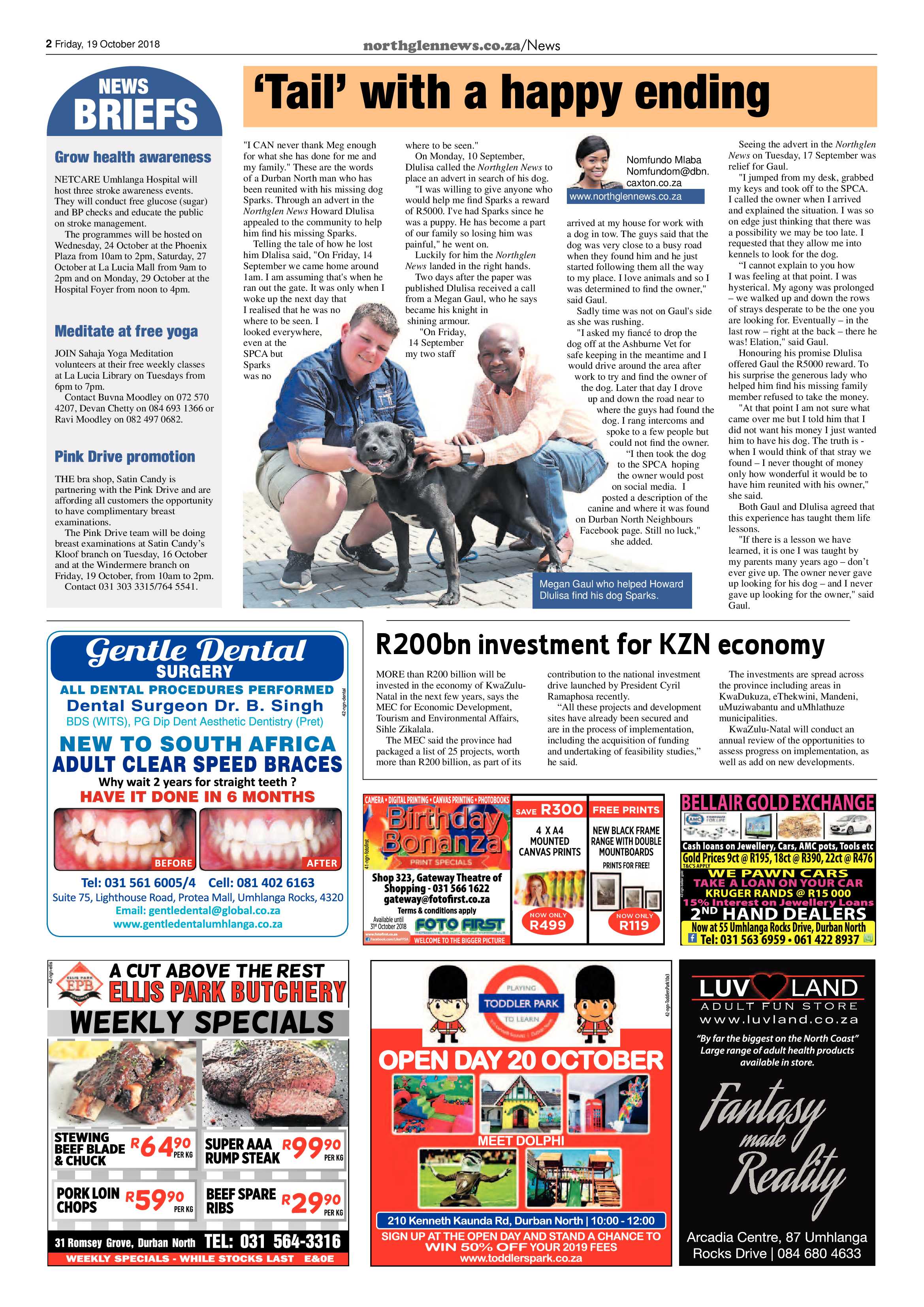 Northglen News 19 October 2018 page 2