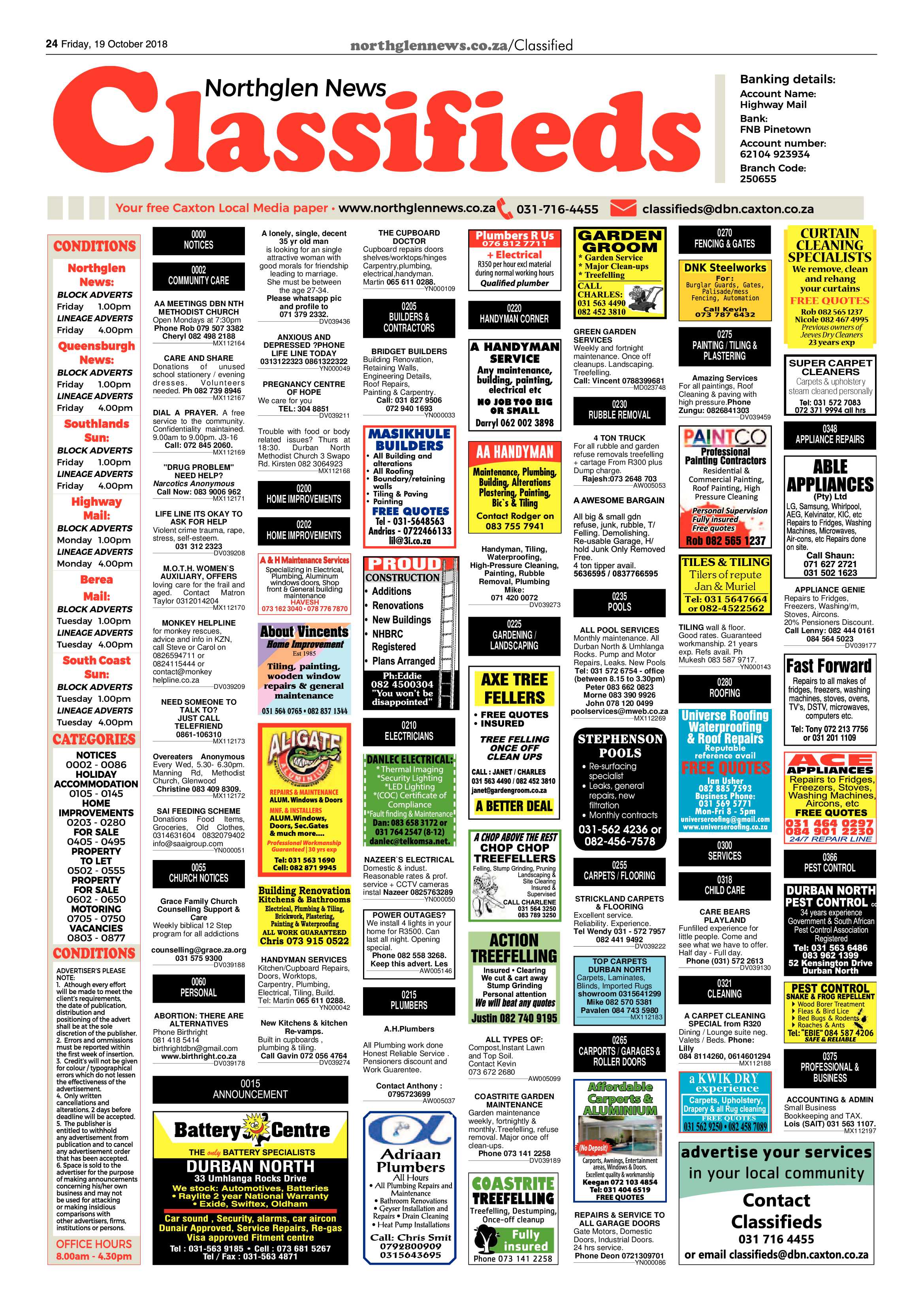 Northglen News 19 October 2018 page 24