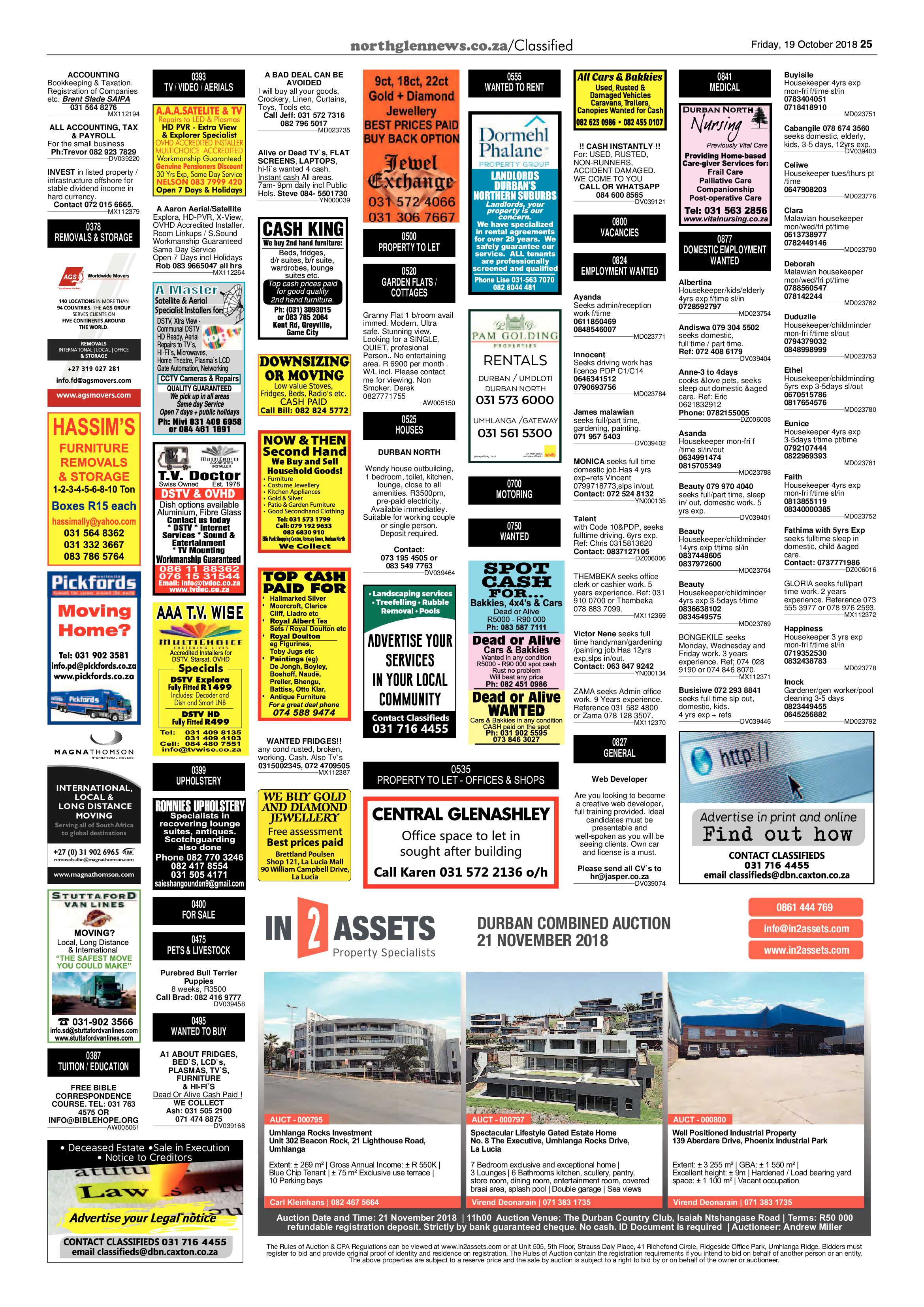 Northglen News 19 October 2018 page 25