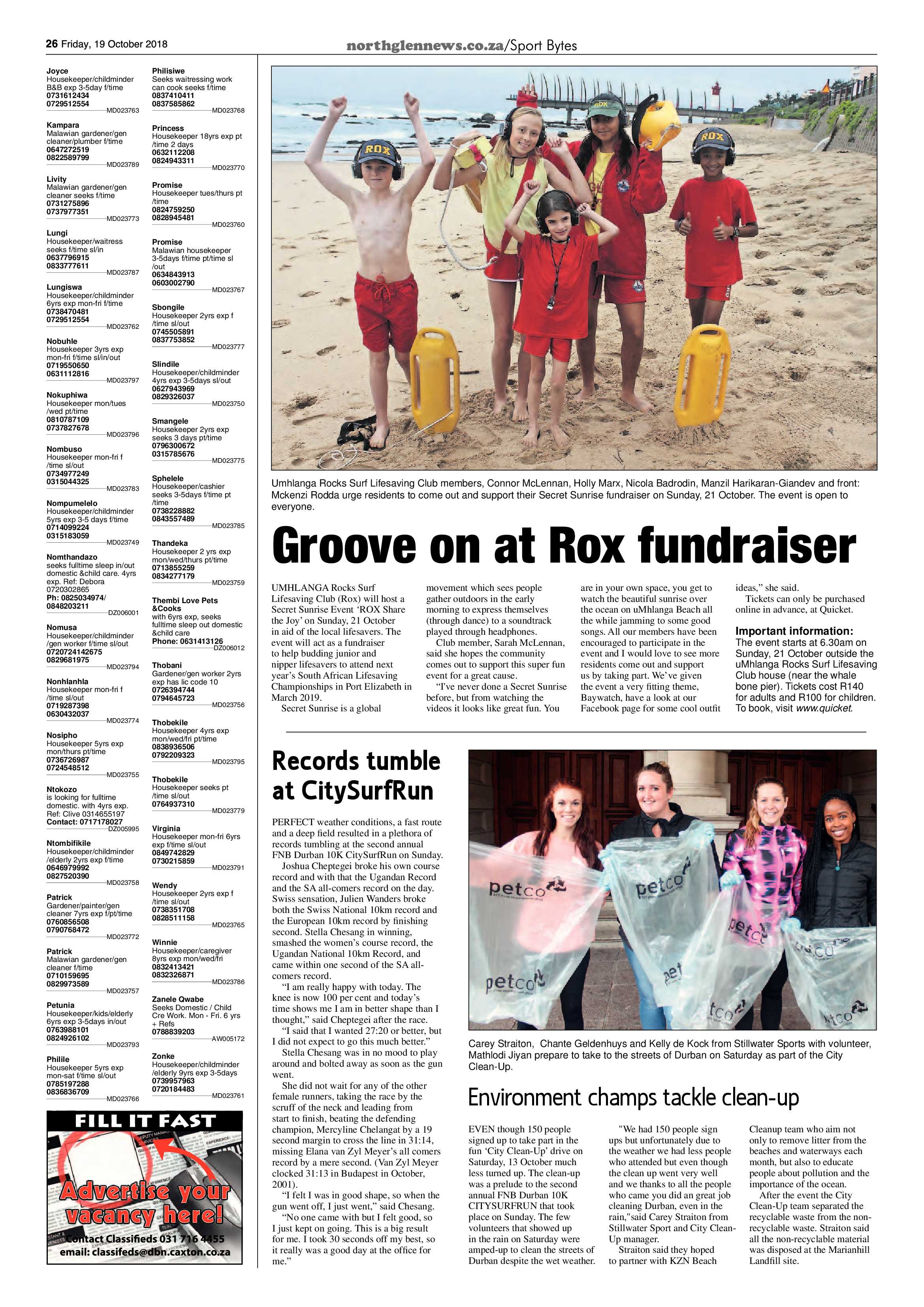 Northglen News 19 October 2018 page 26