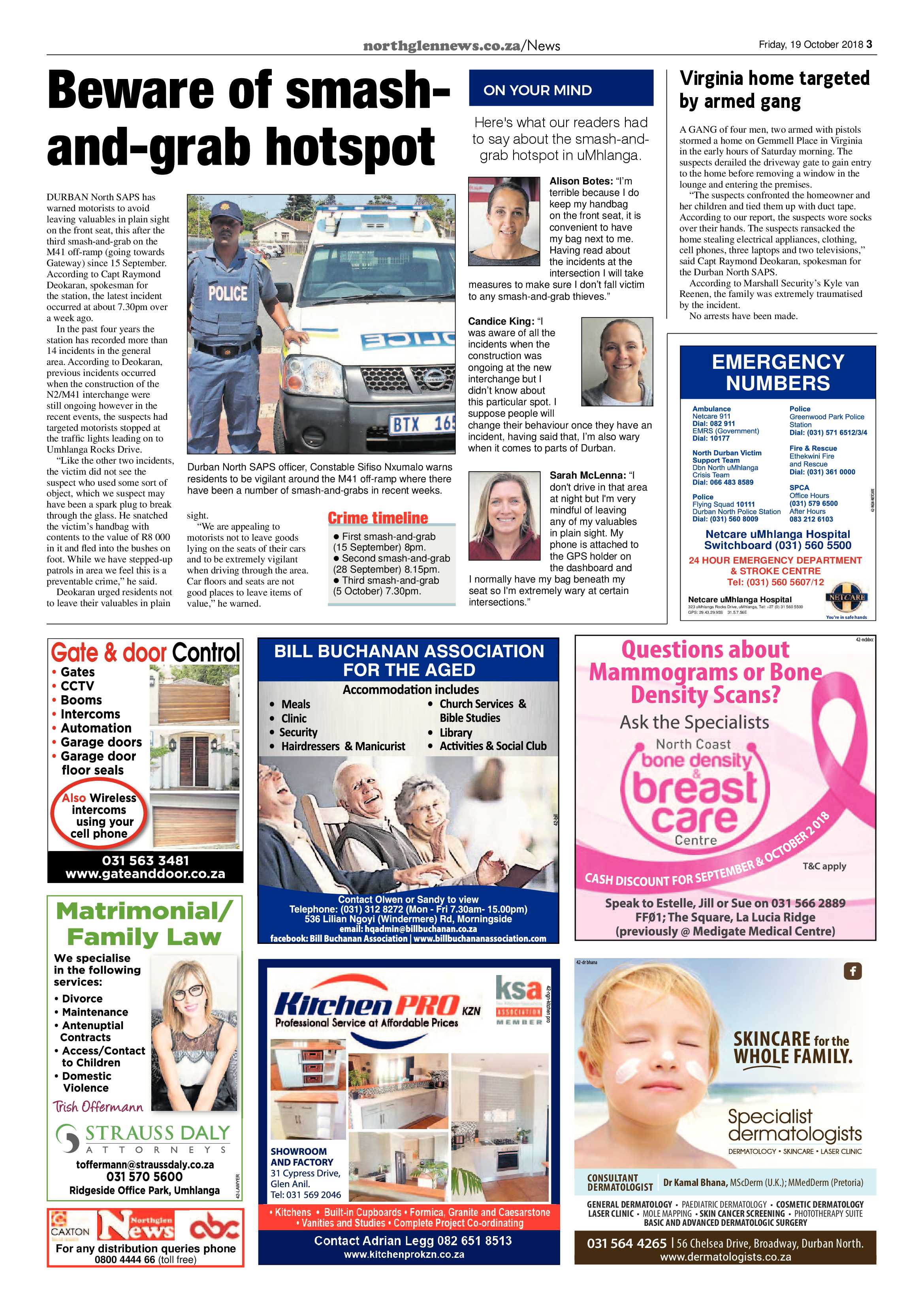 Northglen News 19 October 2018 page 3