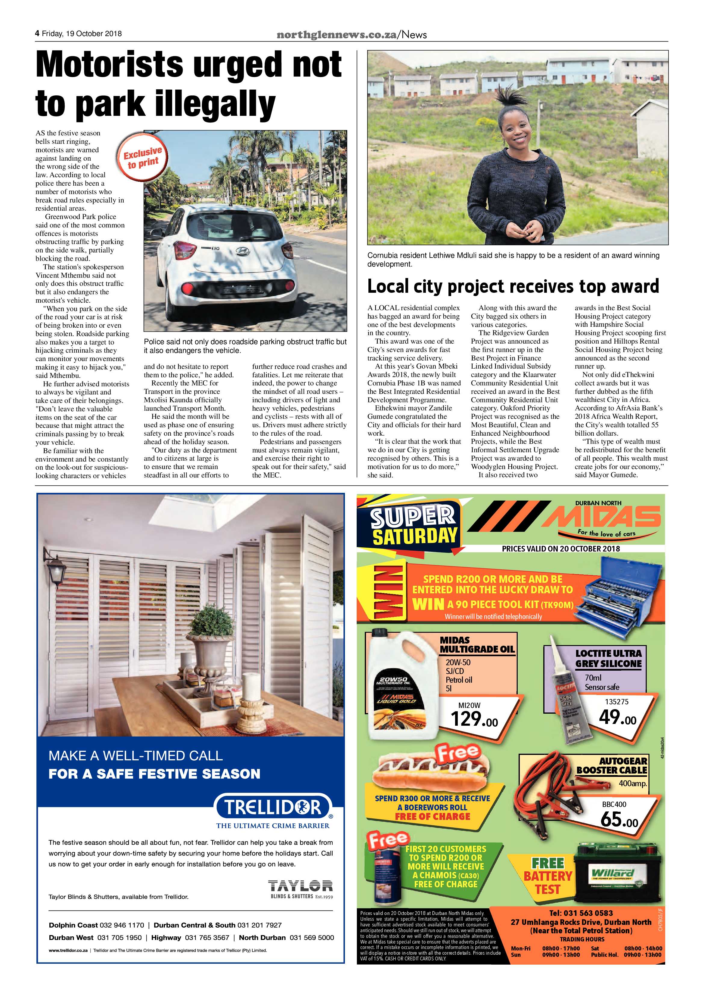 Northglen News 19 October 2018 page 4