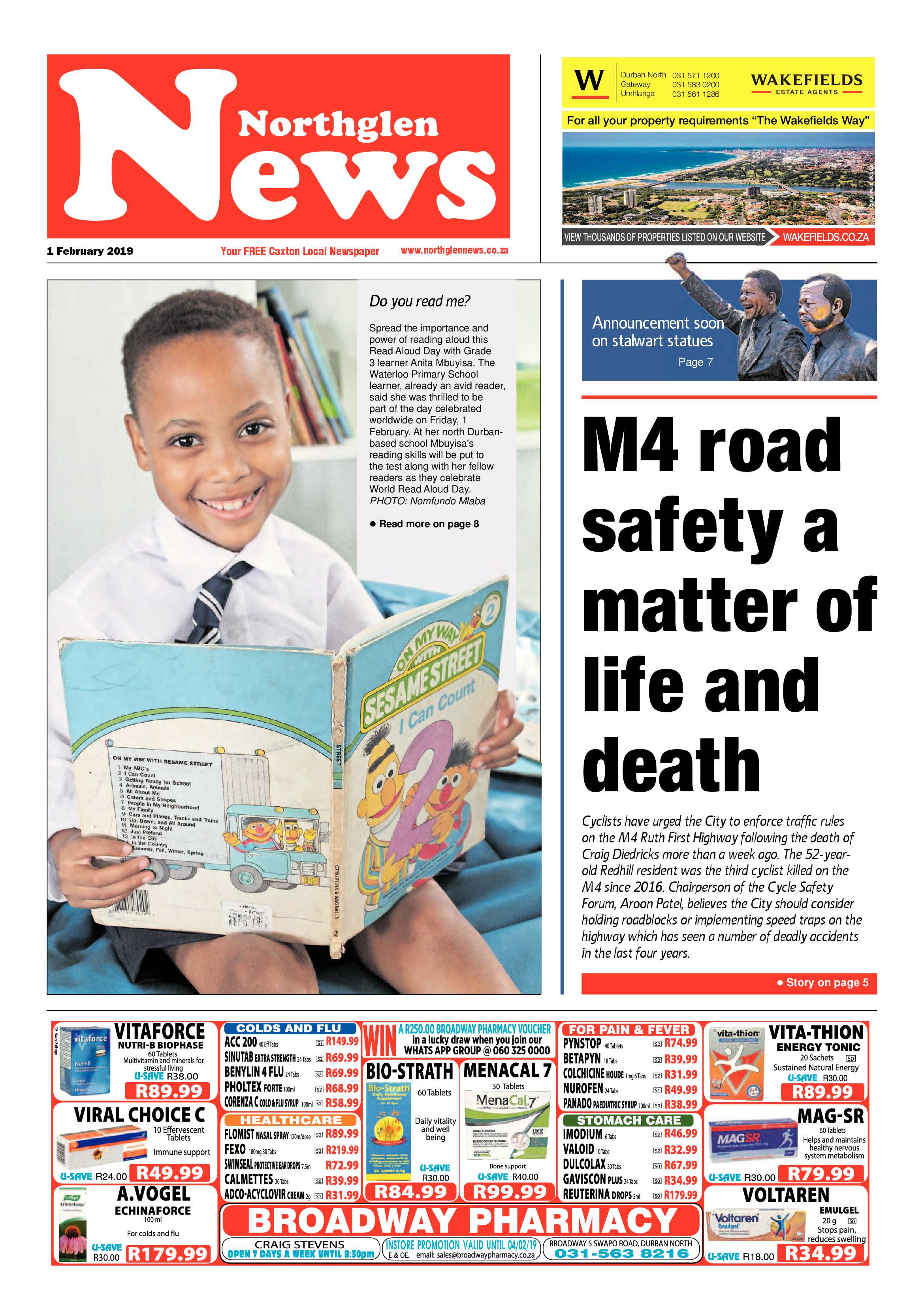Northglen News 1 February 2019 page 1