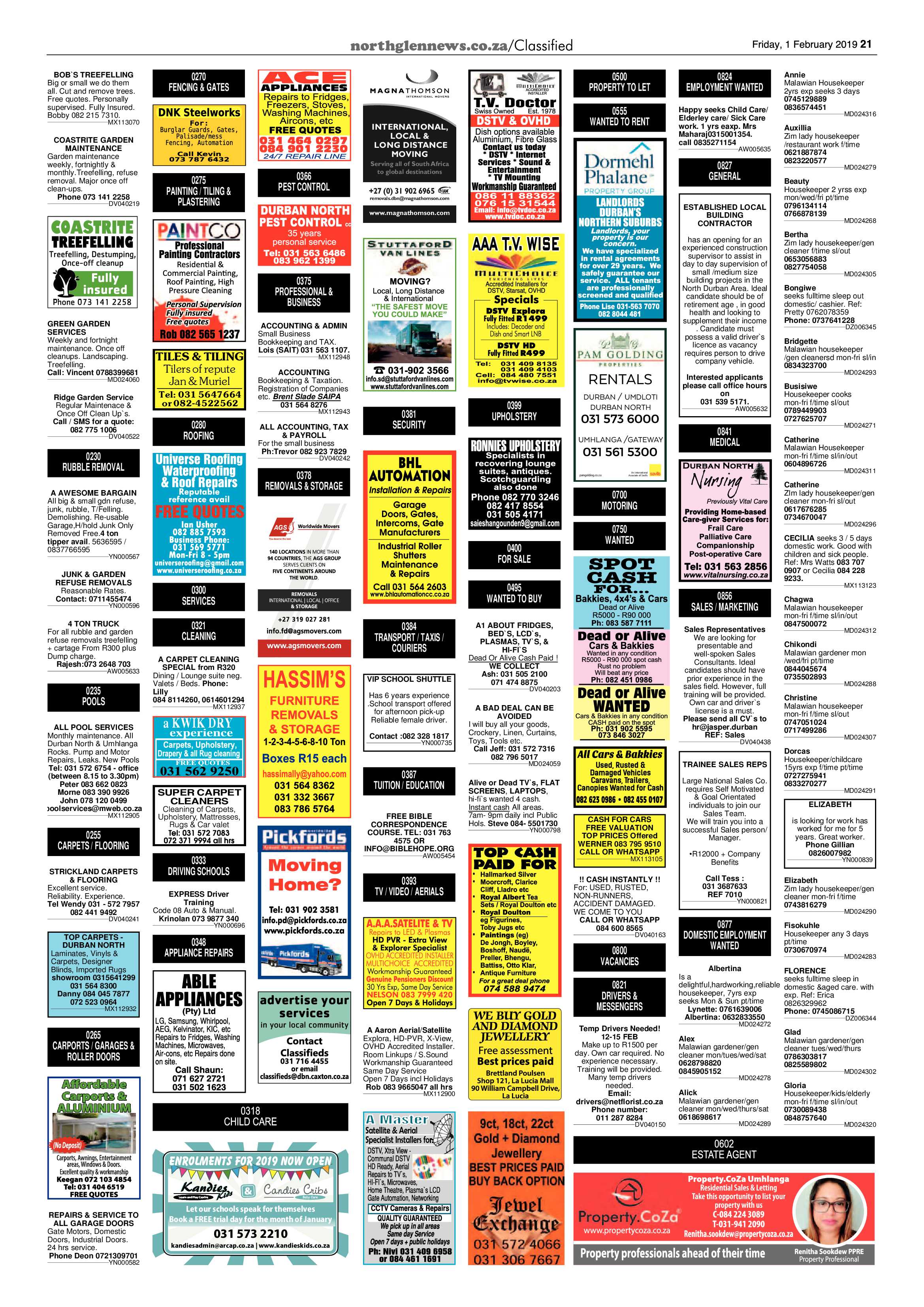 Northglen News 1 February 2019 page 21