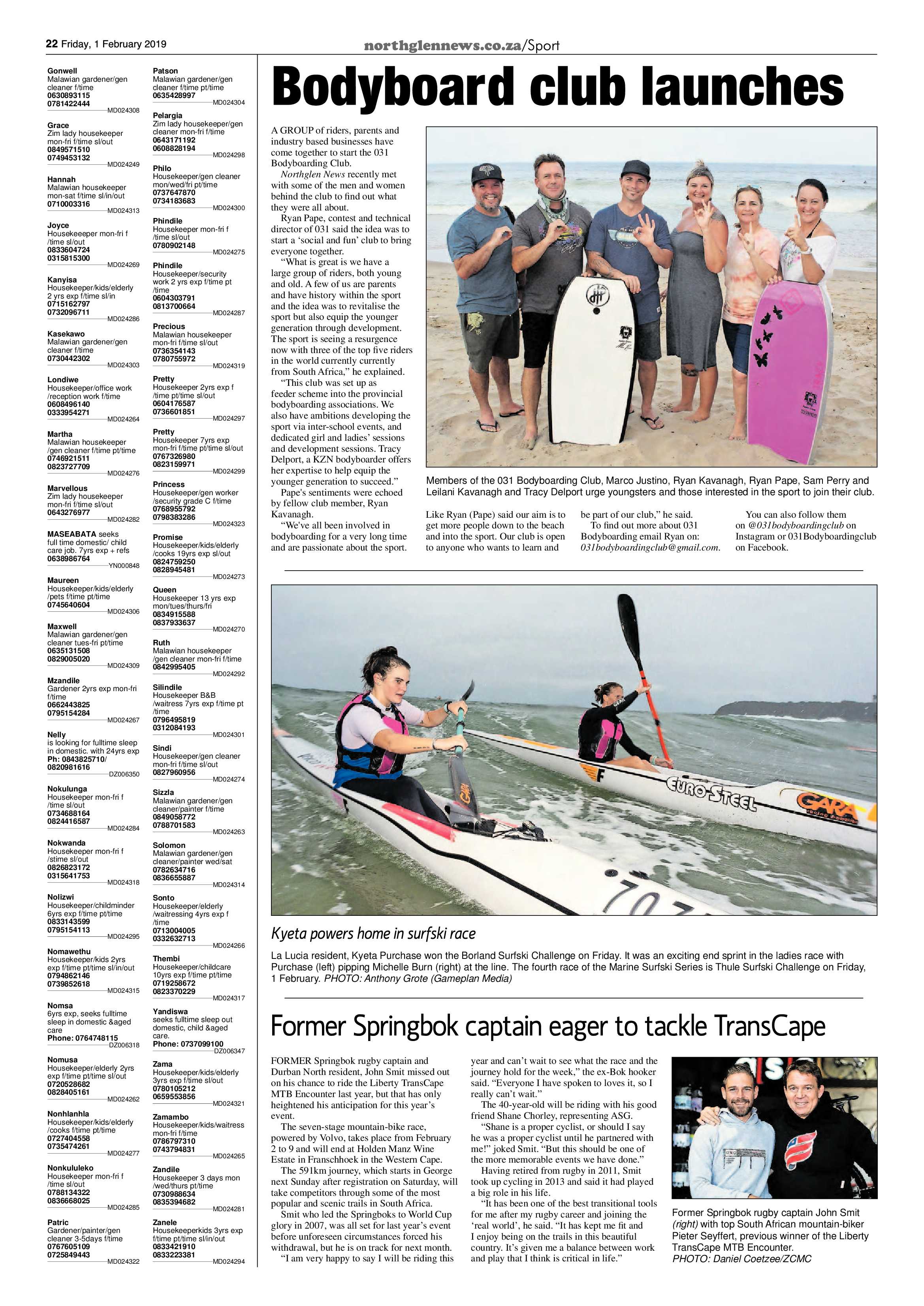 Northglen News 1 February 2019 page 22
