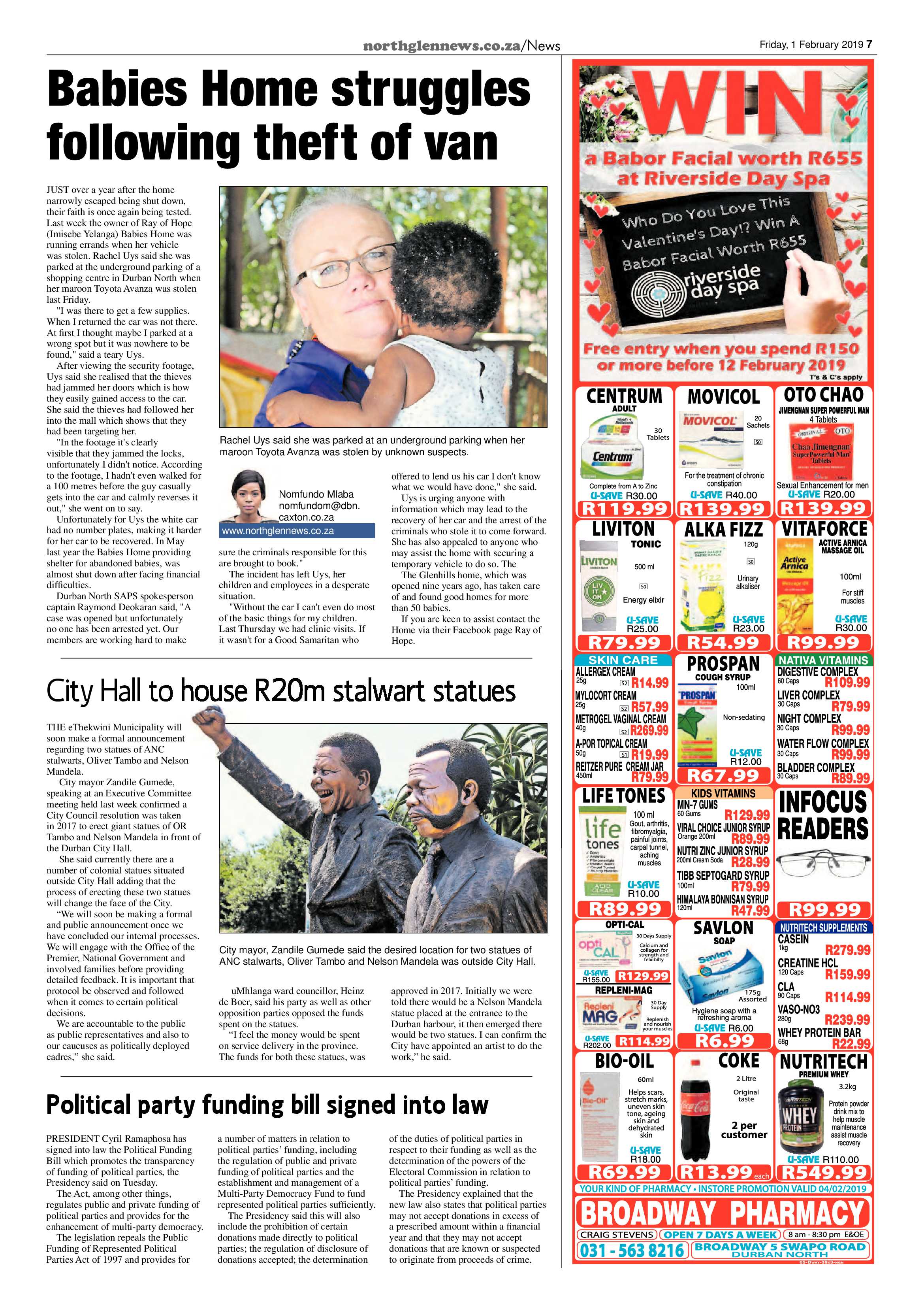 Northglen News 1 February 2019 page 7