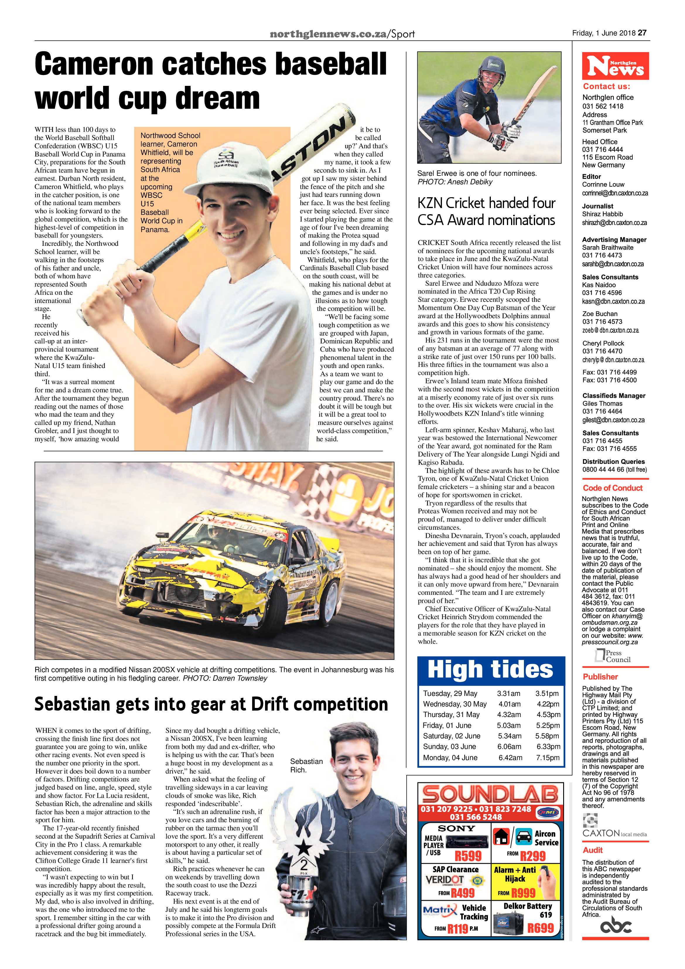 Northglen News 1 June 2018 page 27