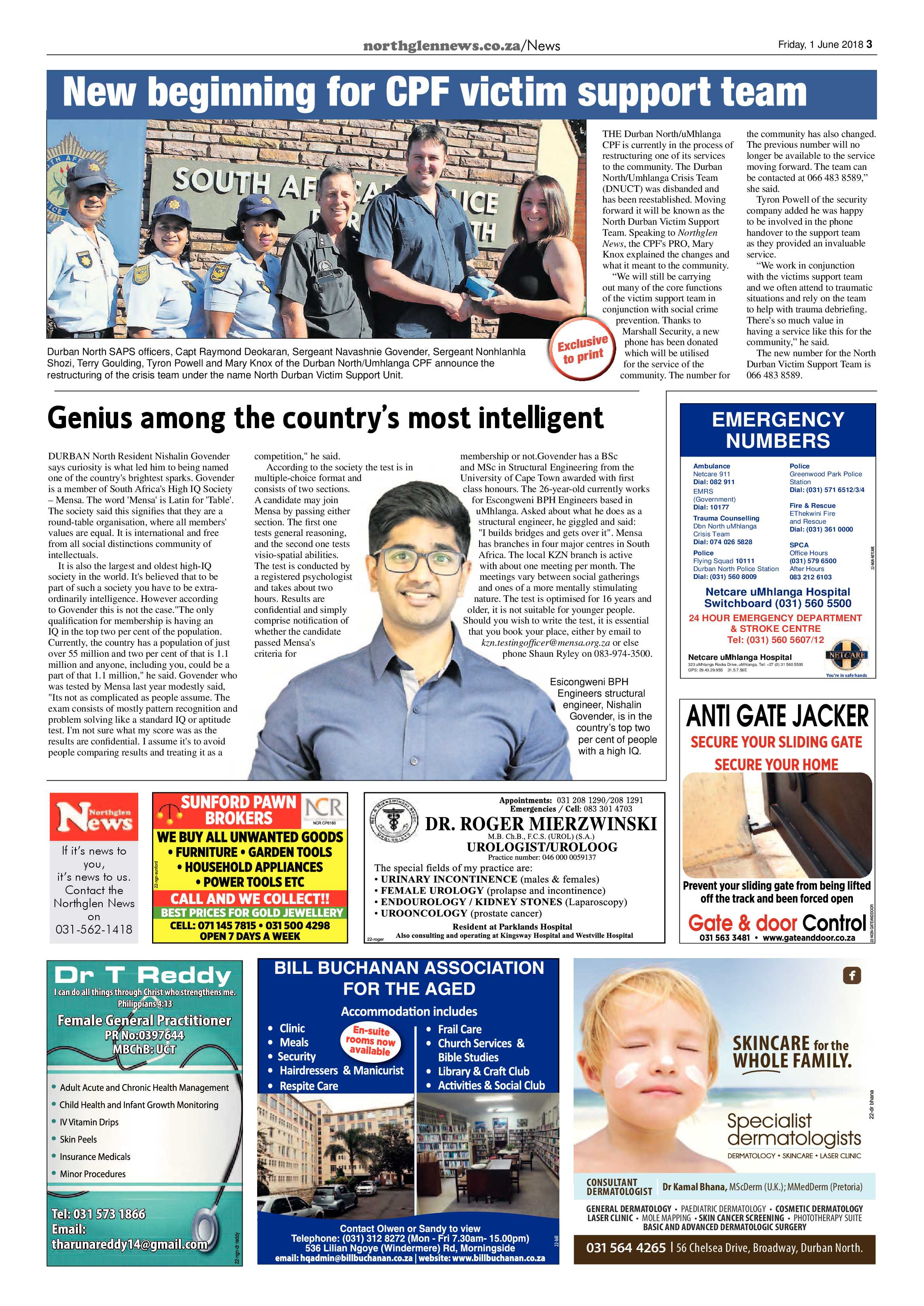 Northglen News 1 June 2018 page 3
