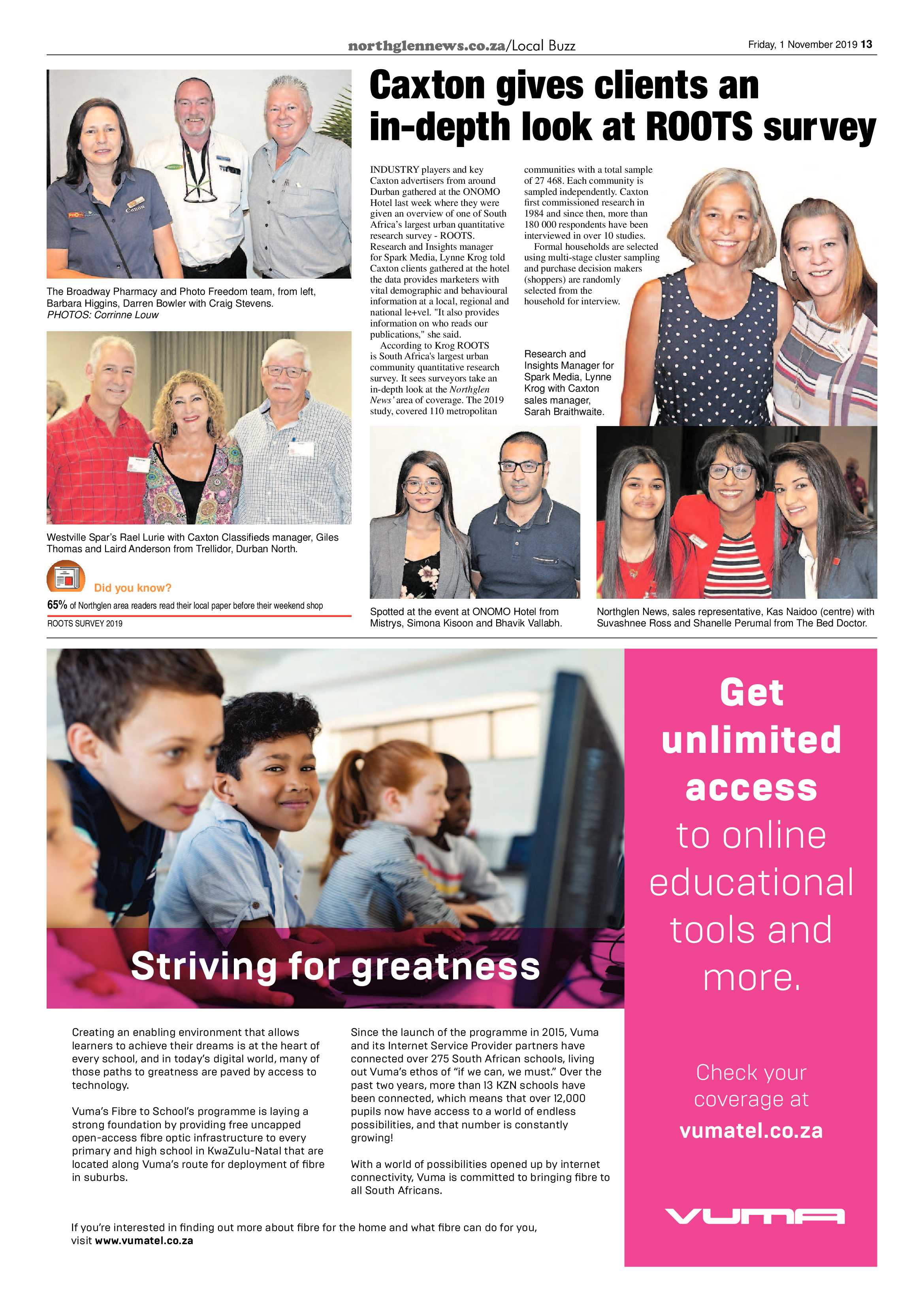 Northglen News 1 November 2019 page 13