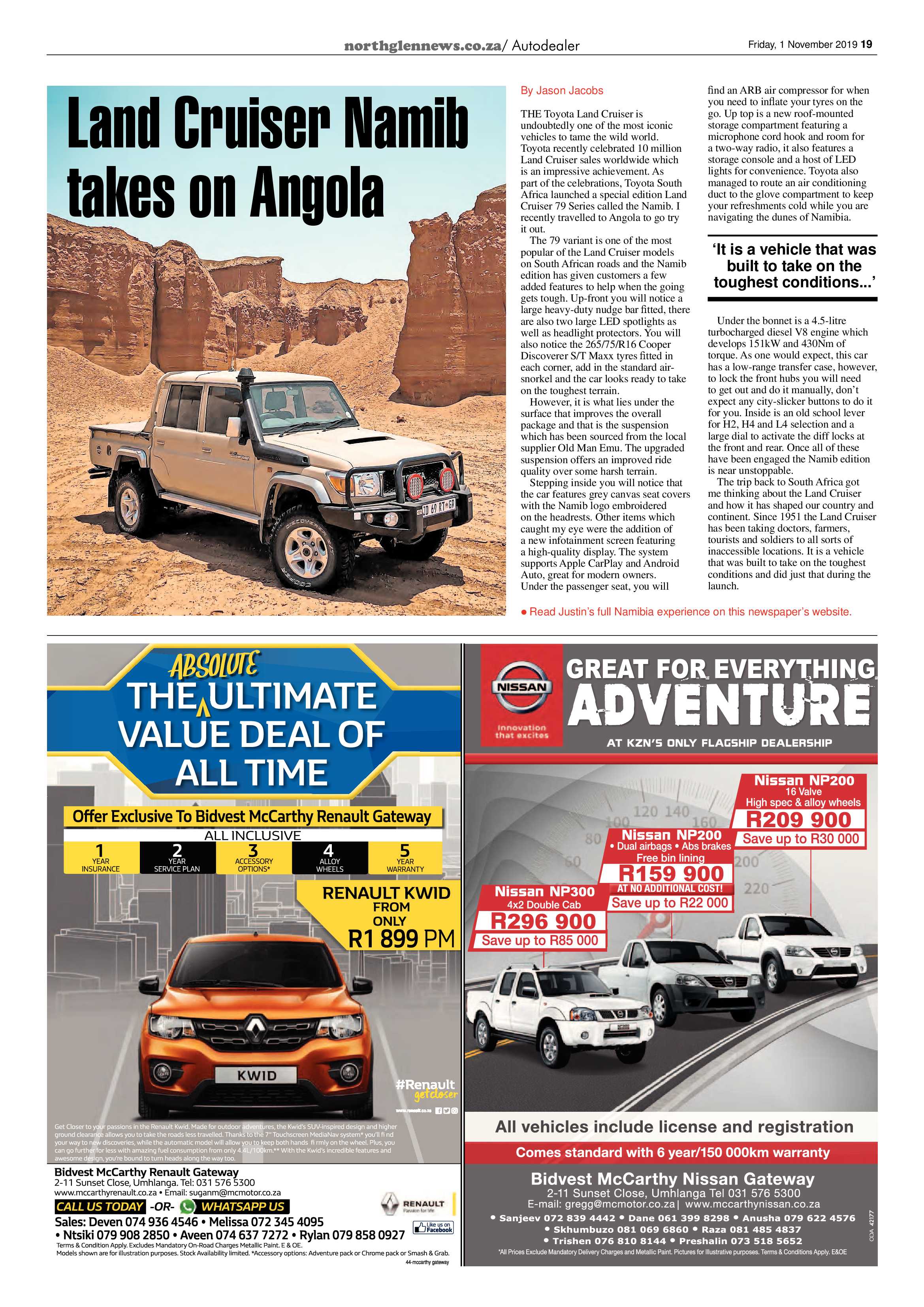 Northglen News 1 November 2019 page 19