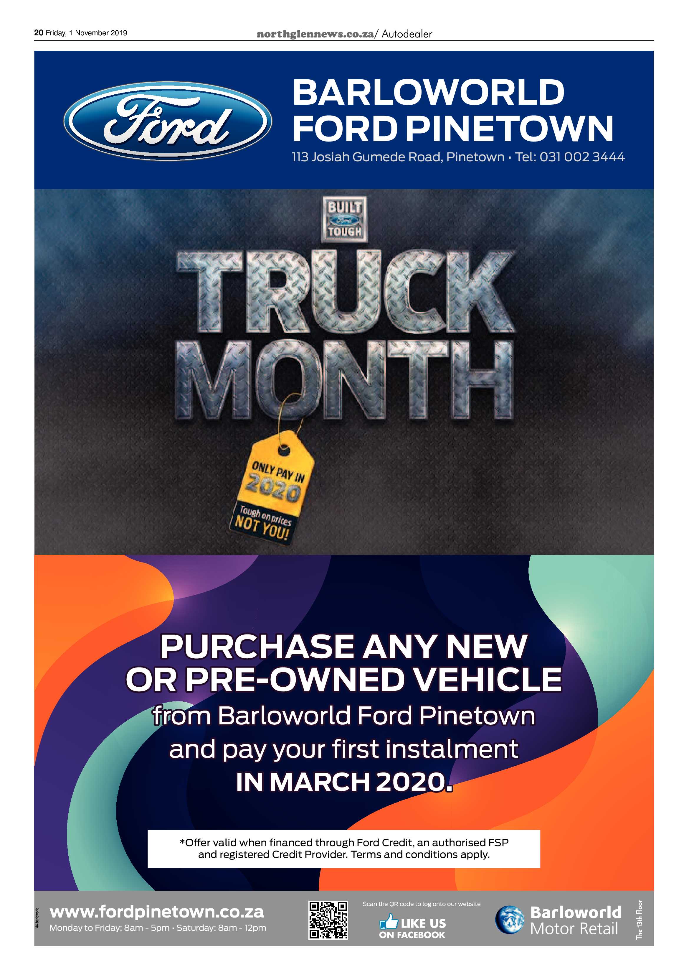 Northglen News 1 November 2019 page 20