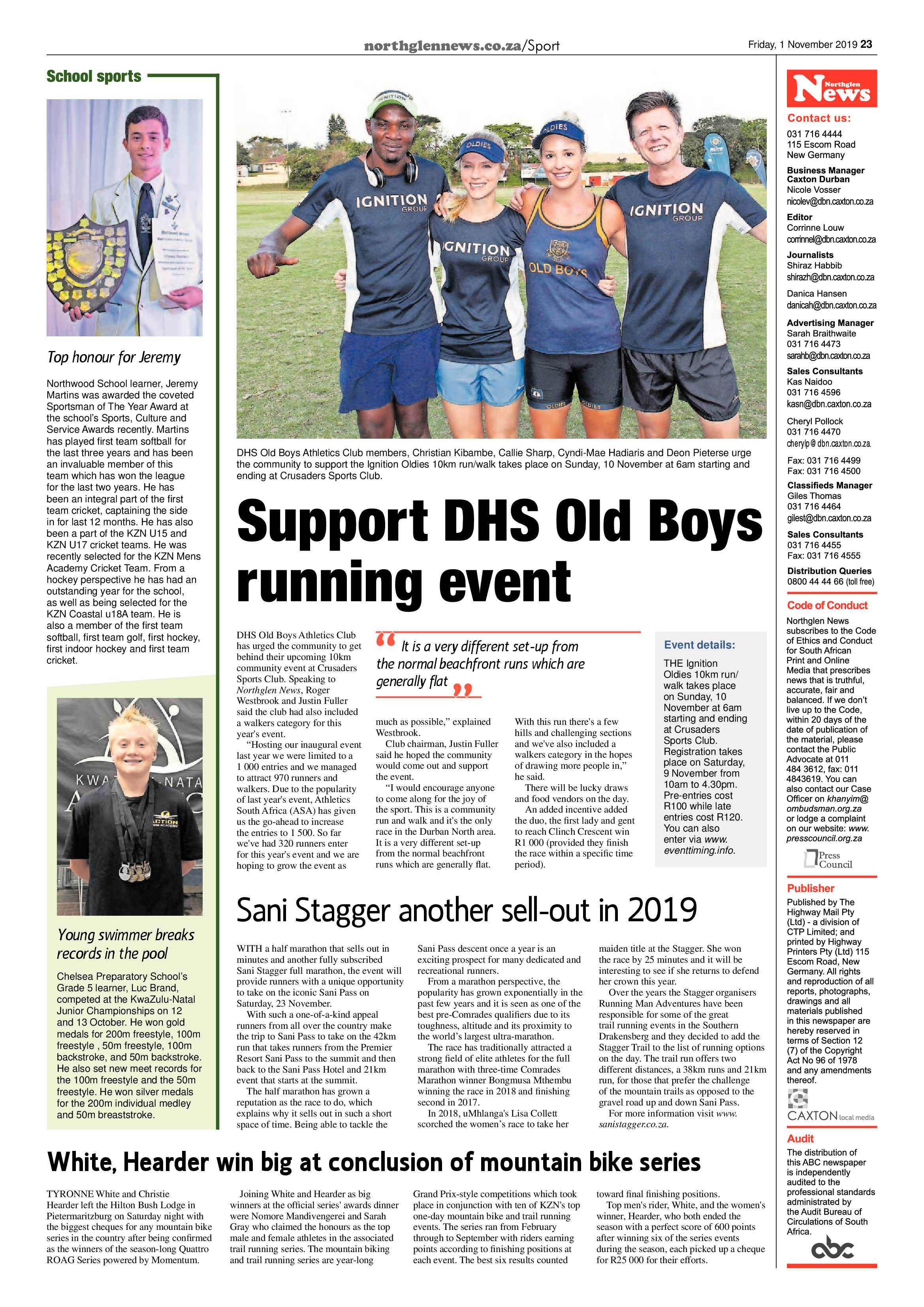 Northglen News 1 November 2019 page 23