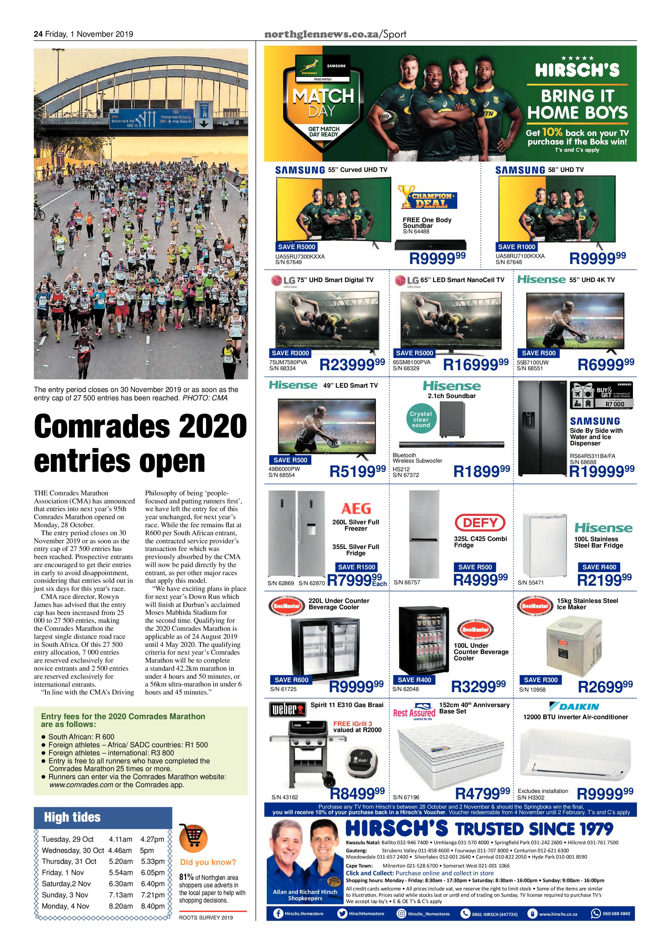 Northglen News 1 November 2019 page 24