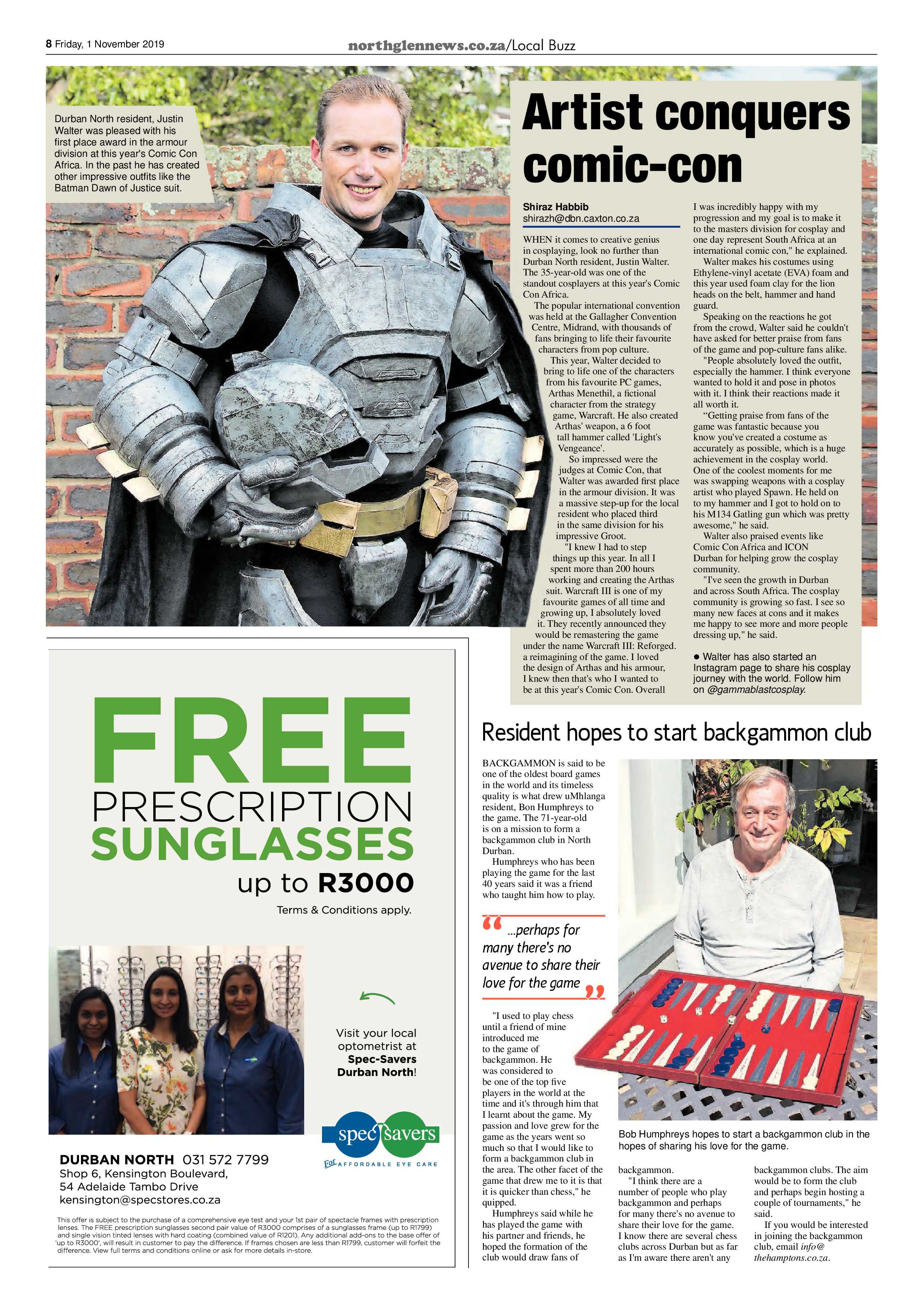 Northglen News 1 November 2019 page 8