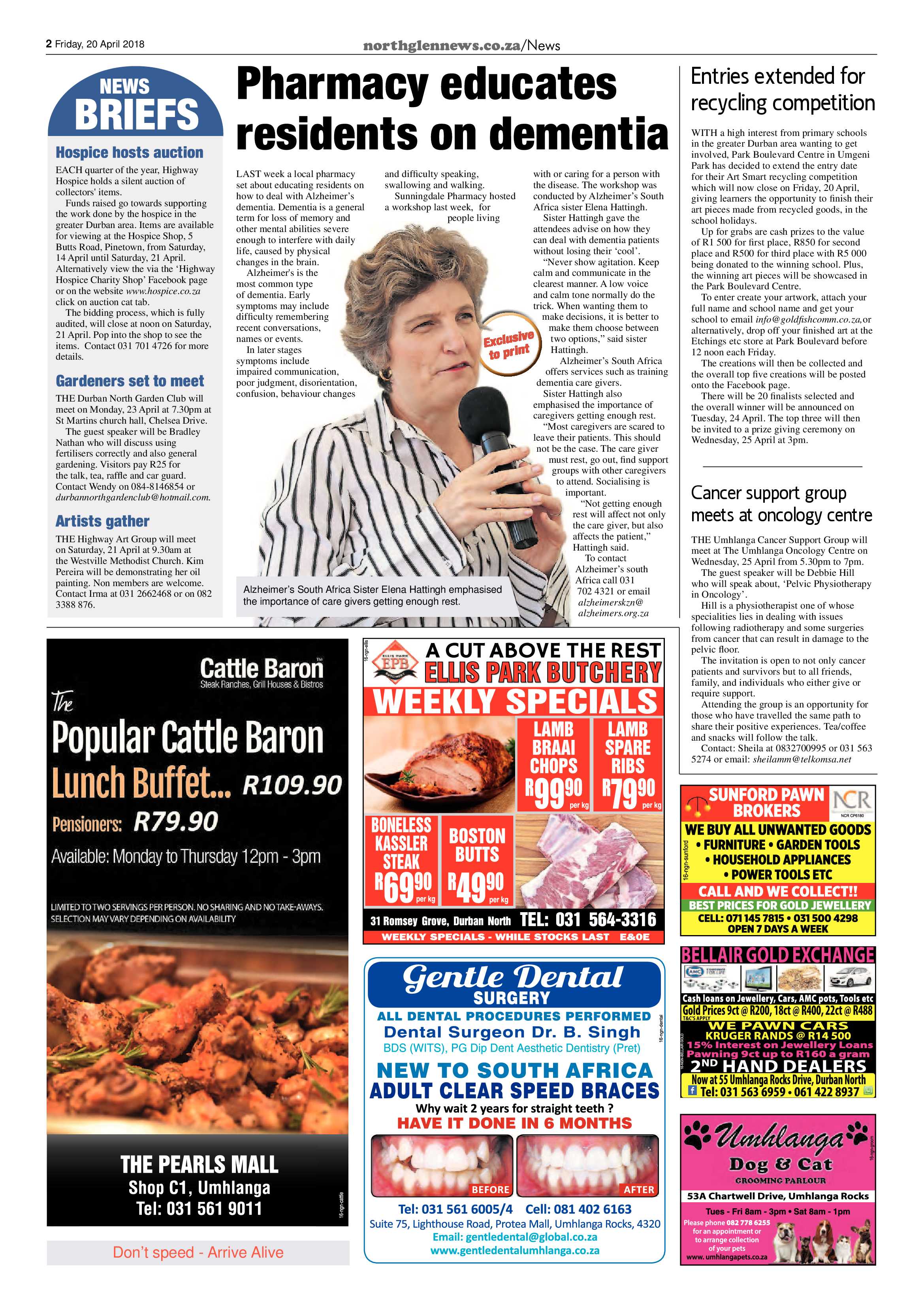 Northglen News 20 April 2018 page 2