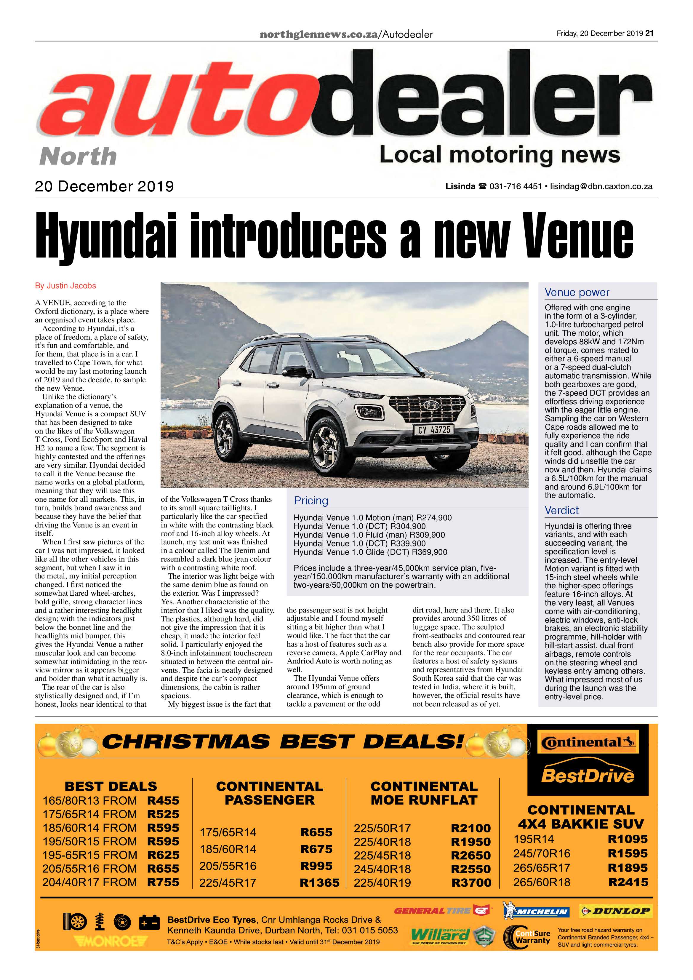 Northglen News 20 December 2019 page 21