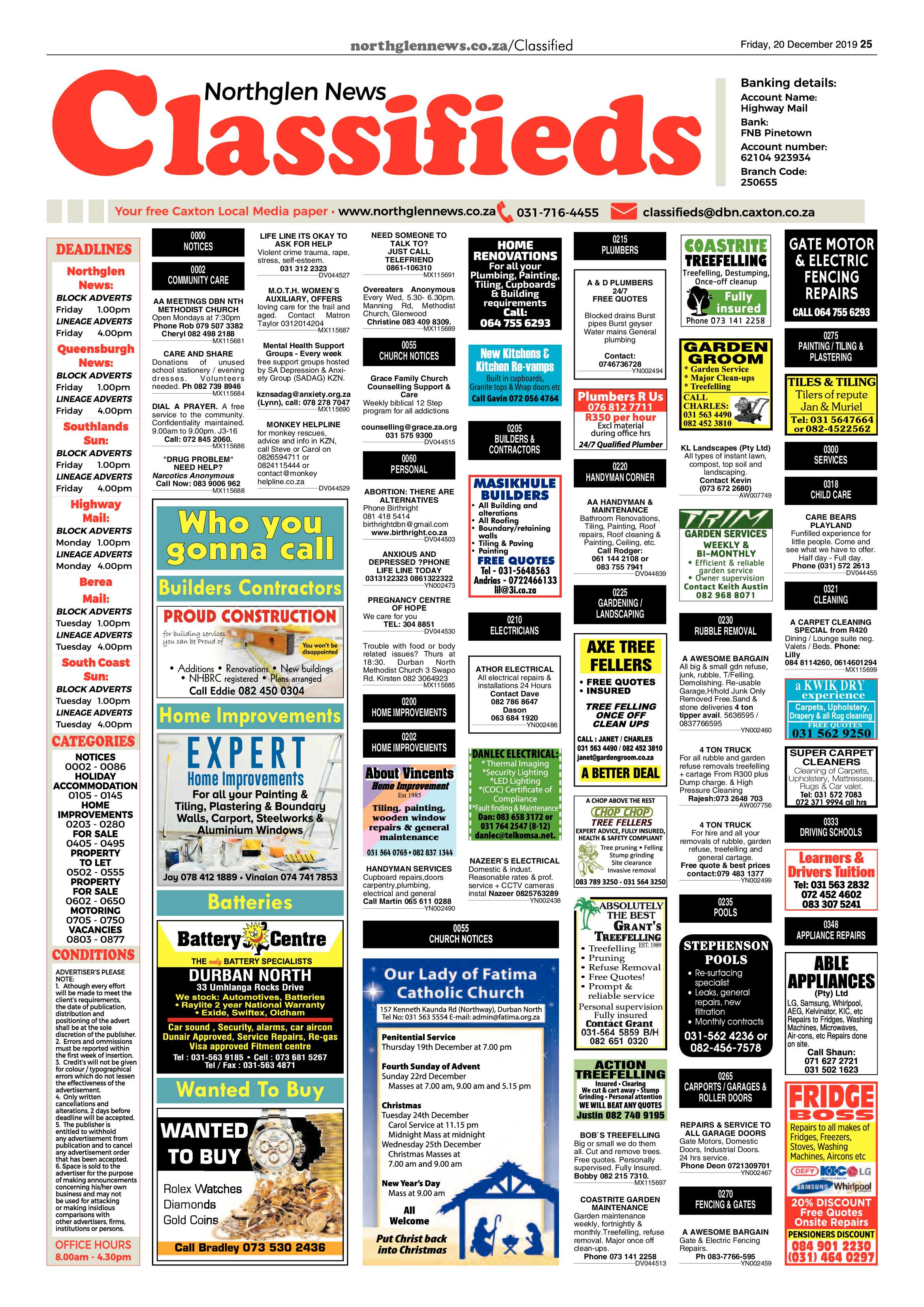 Northglen News 20 December 2019 page 25