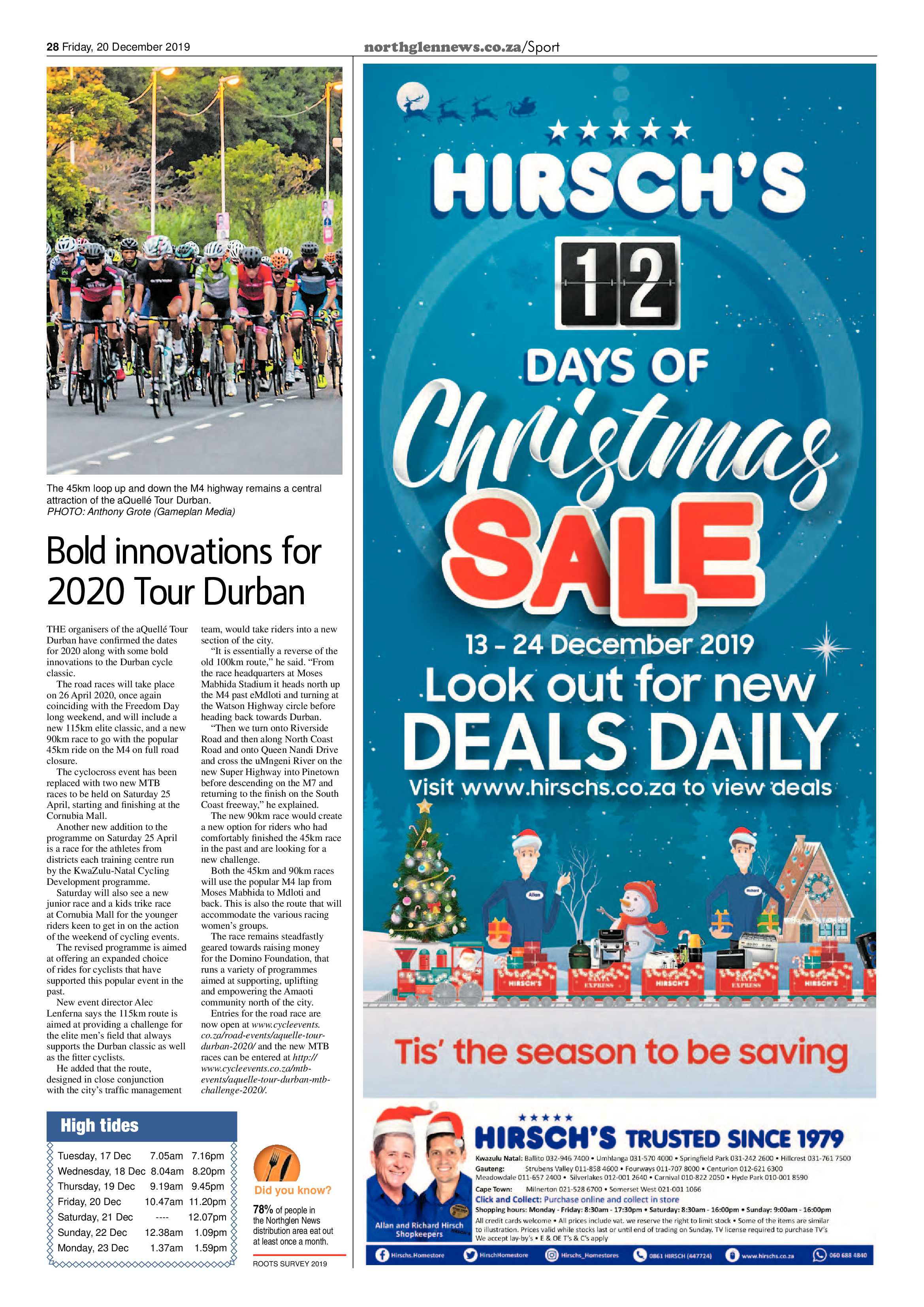 Northglen News 20 December 2019 page 28