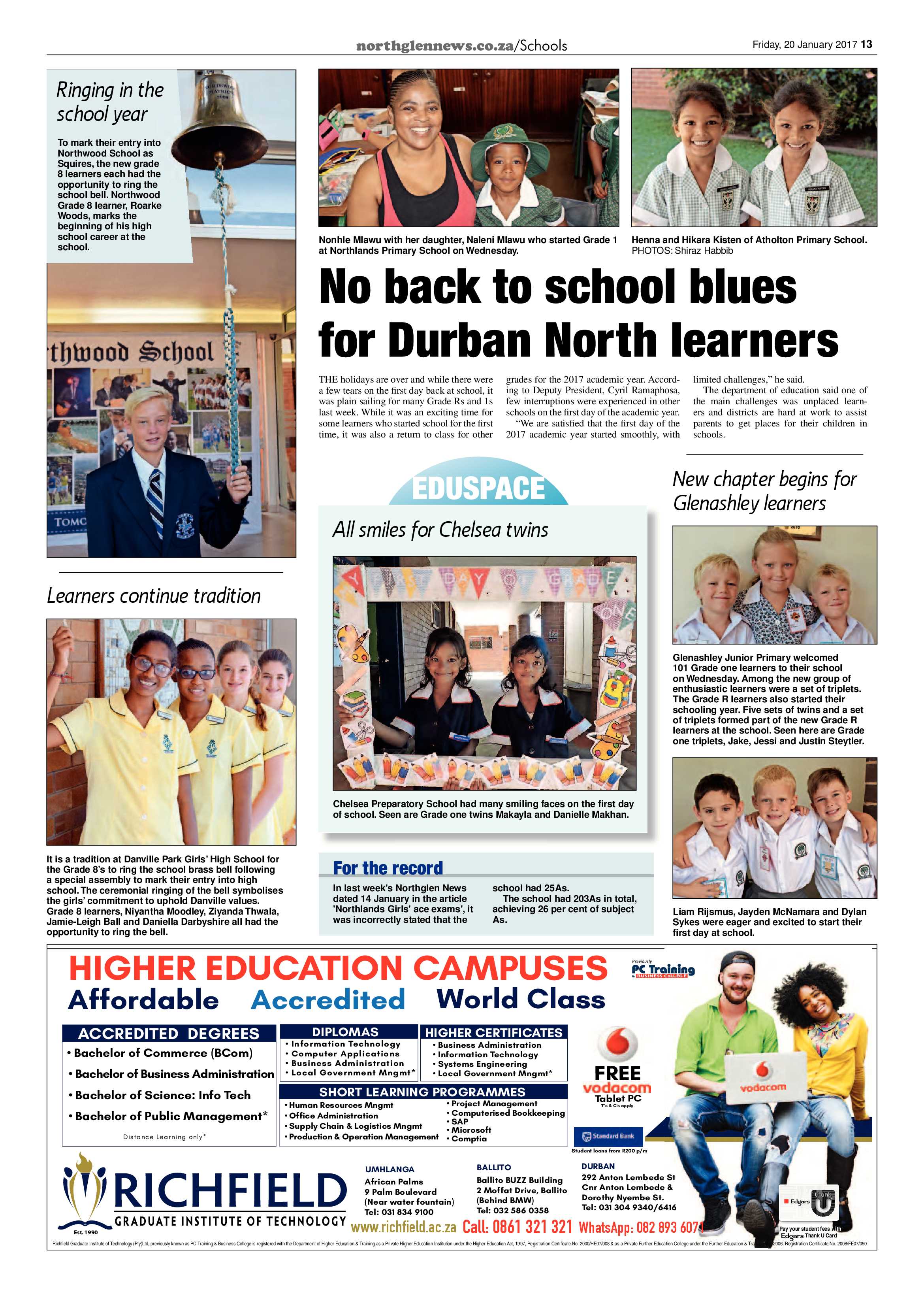 Northglen News 20 January 2017 page 13