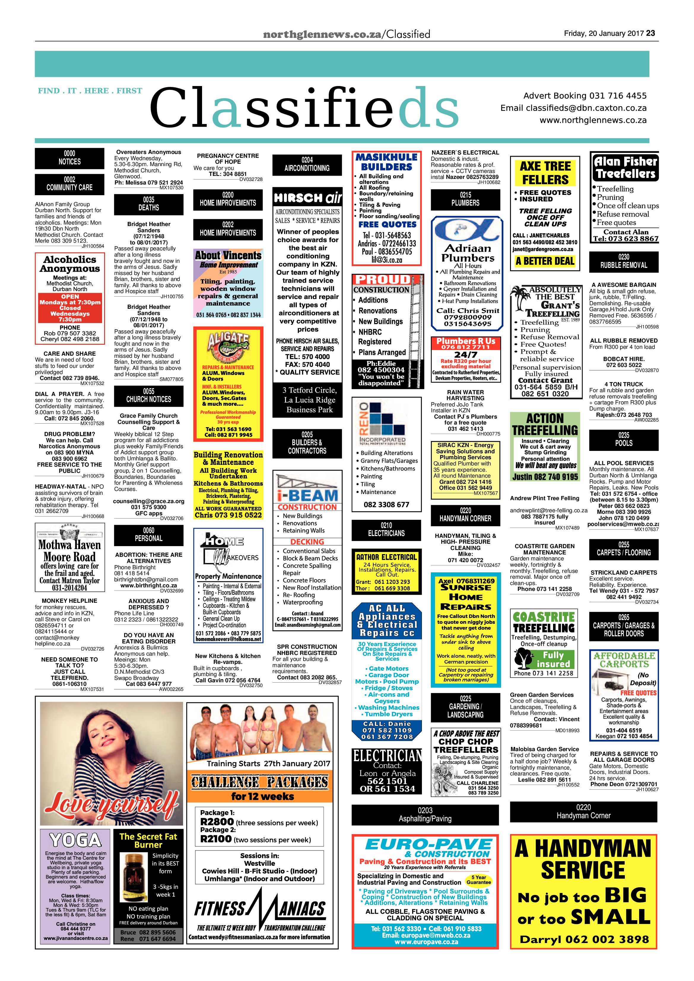 Northglen News 20 January 2017 page 23