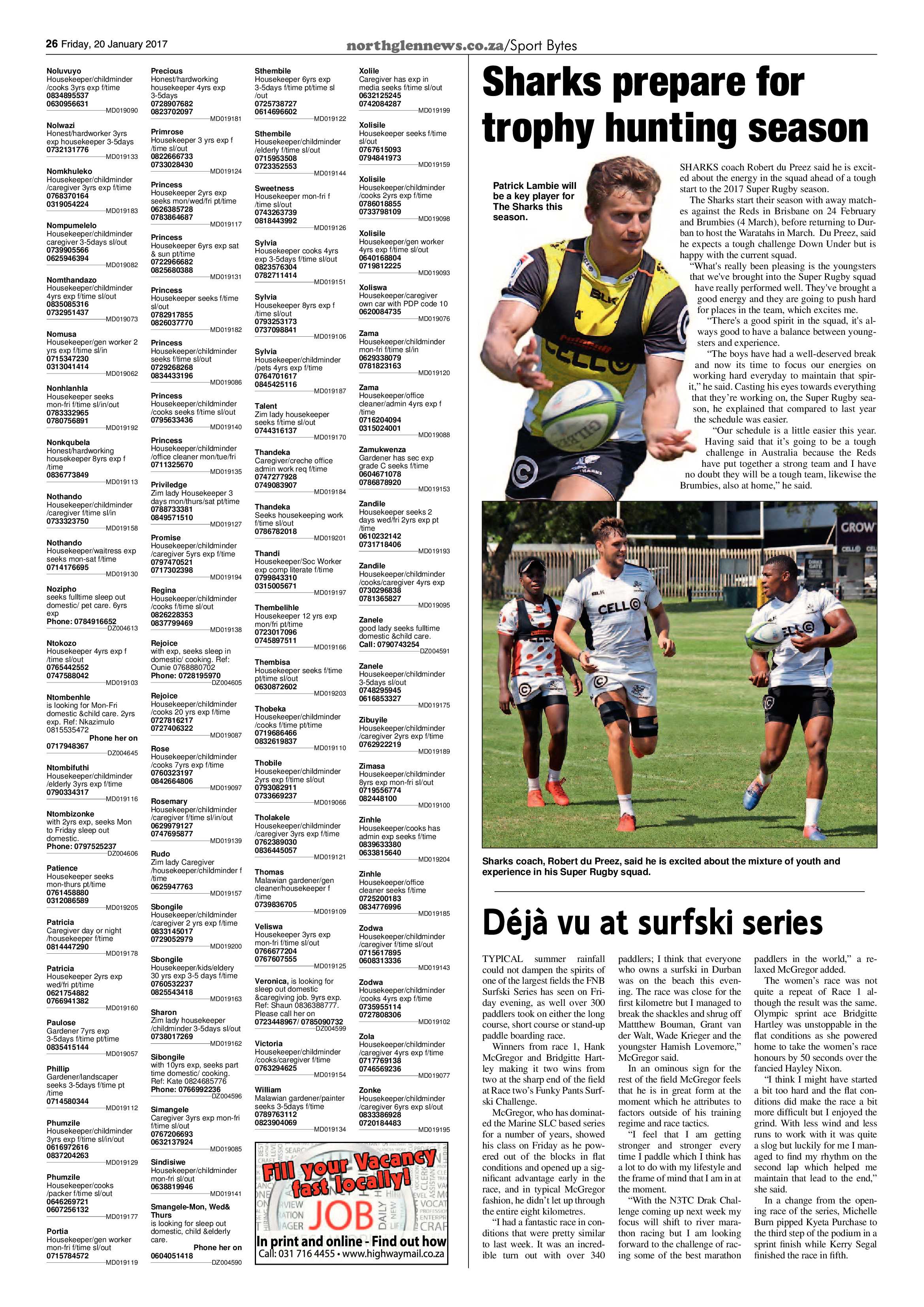 Northglen News 20 January 2017 page 26