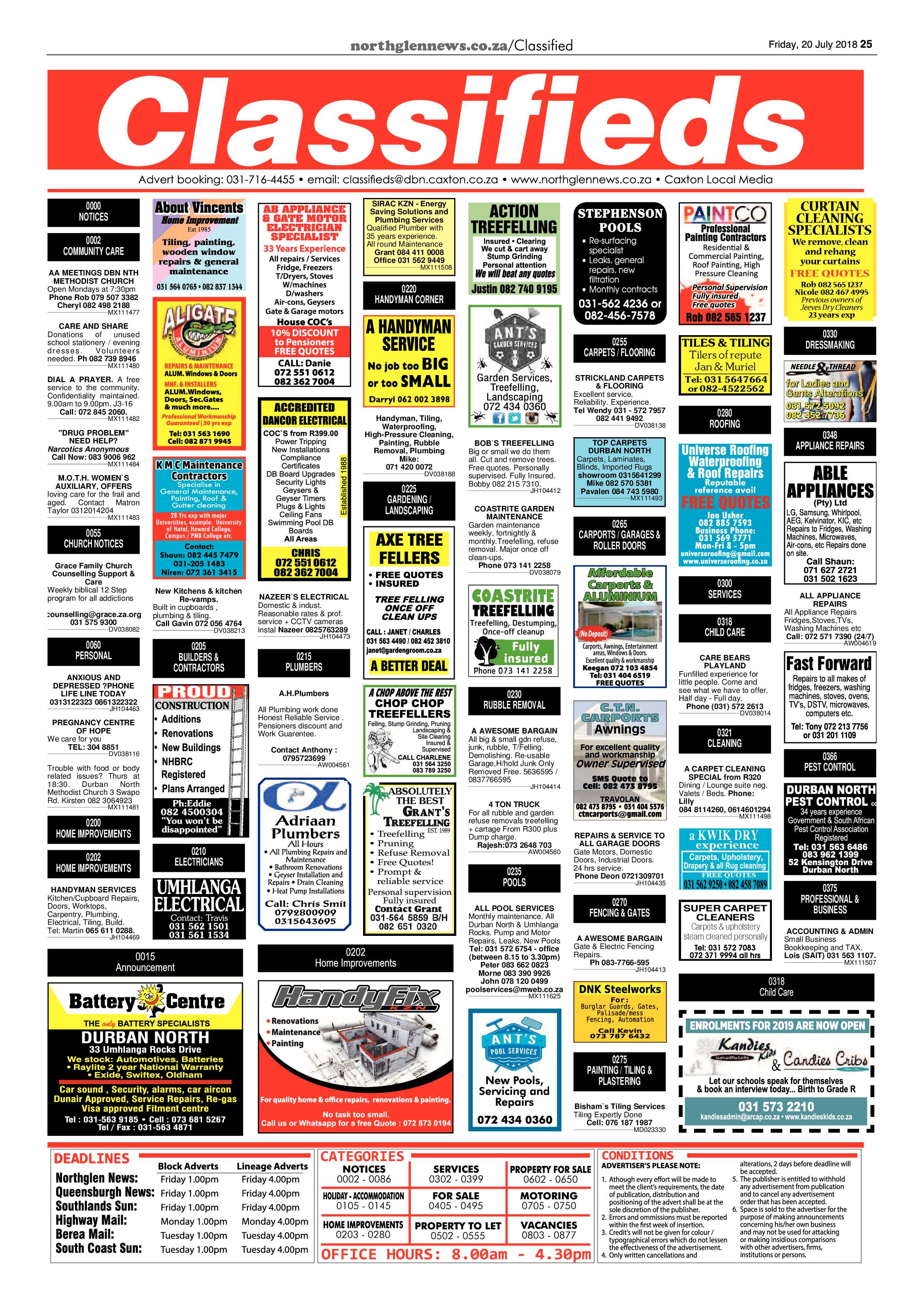 Northglen News 20 July 2018 page 25