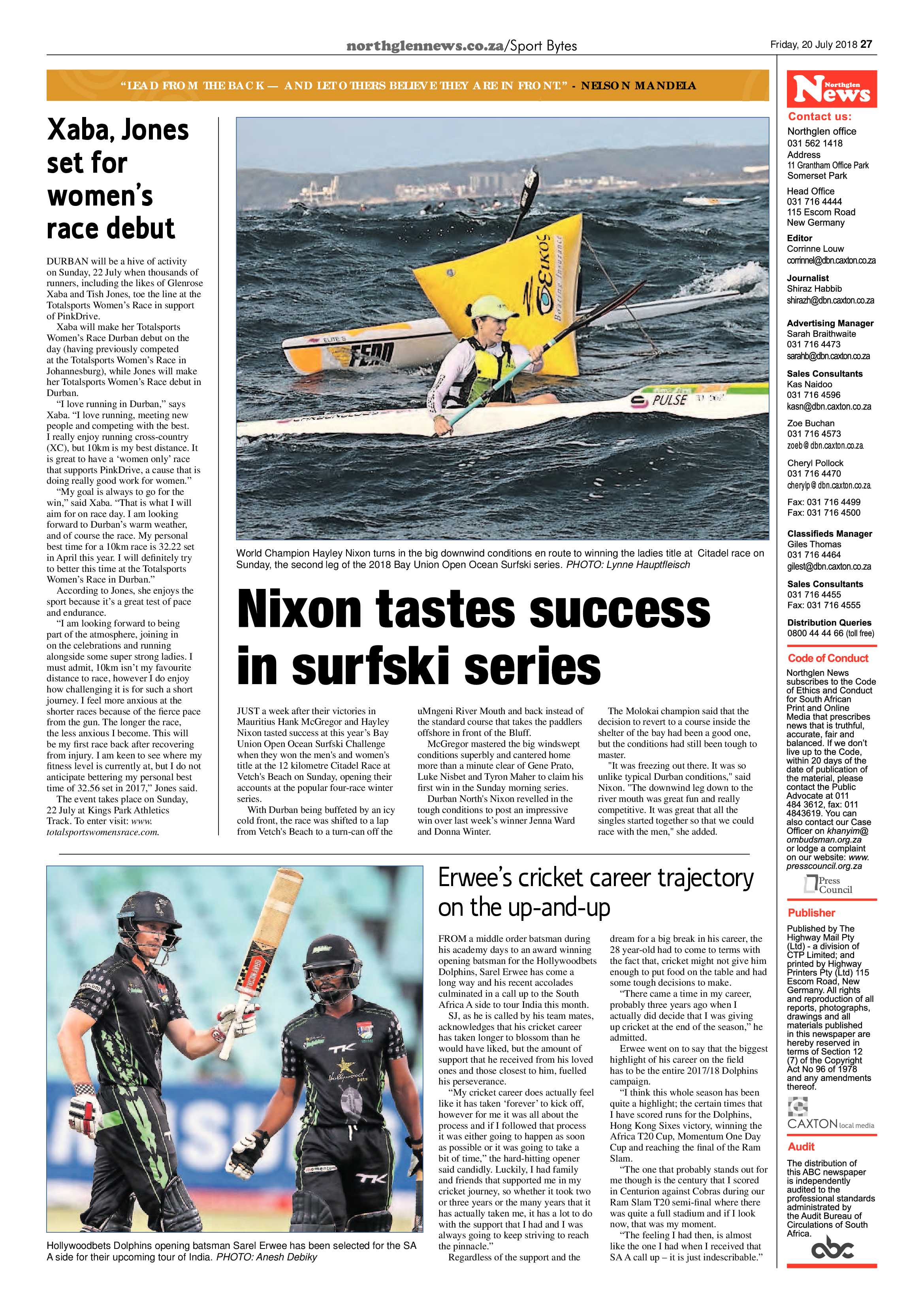 Northglen News 20 July 2018 page 27