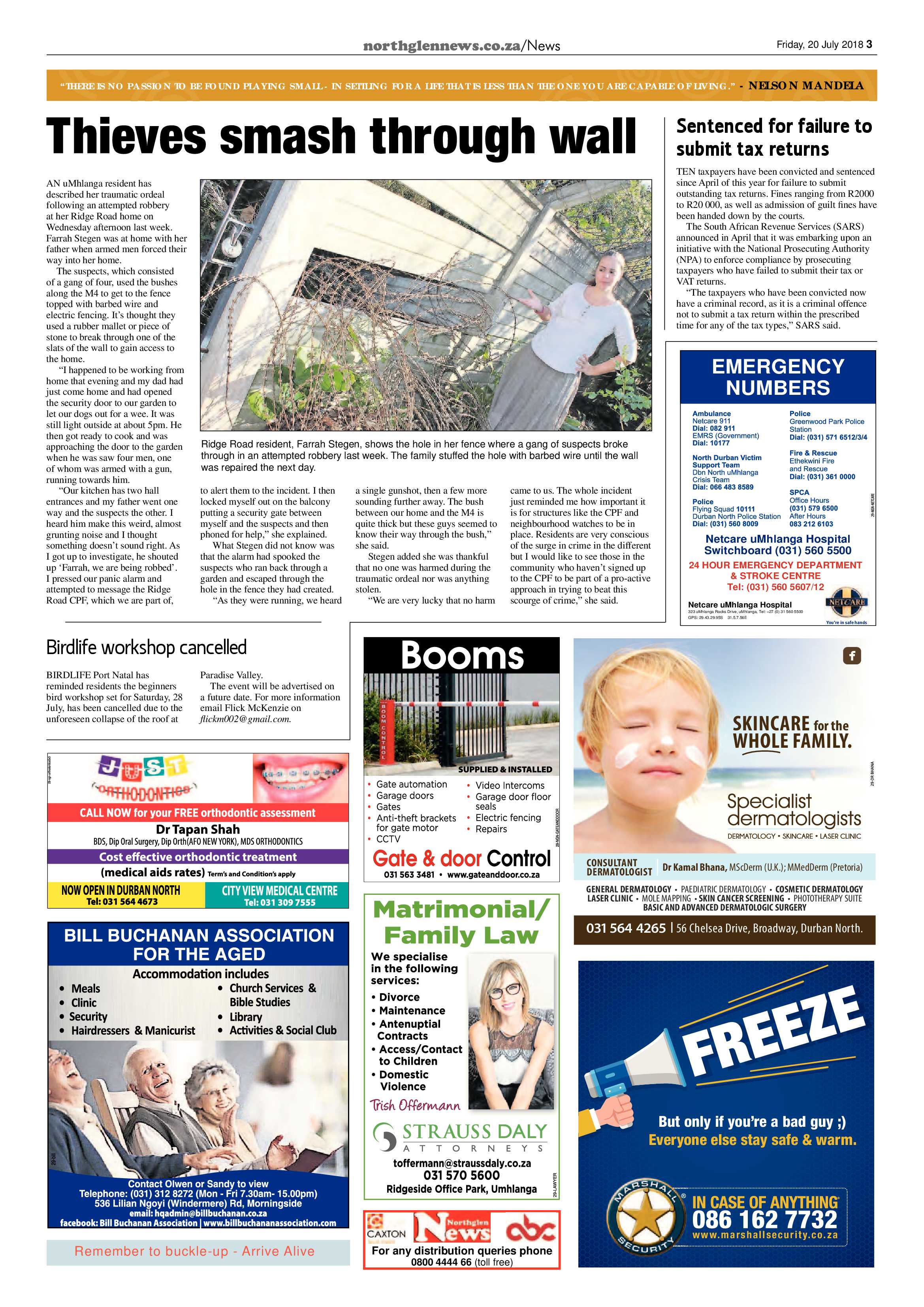 Northglen News 20 July 2018 page 3