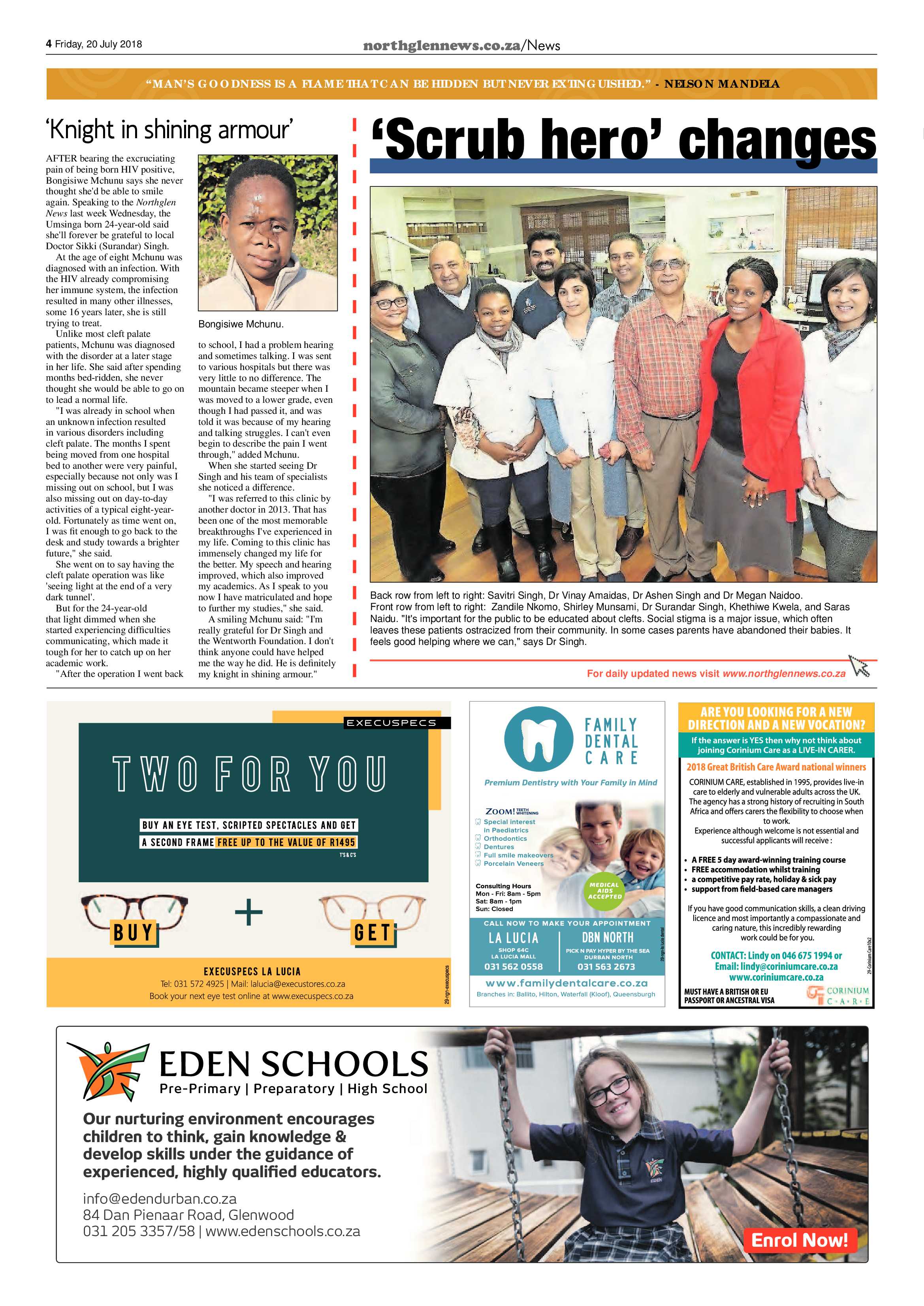 Northglen News 20 July 2018 page 4